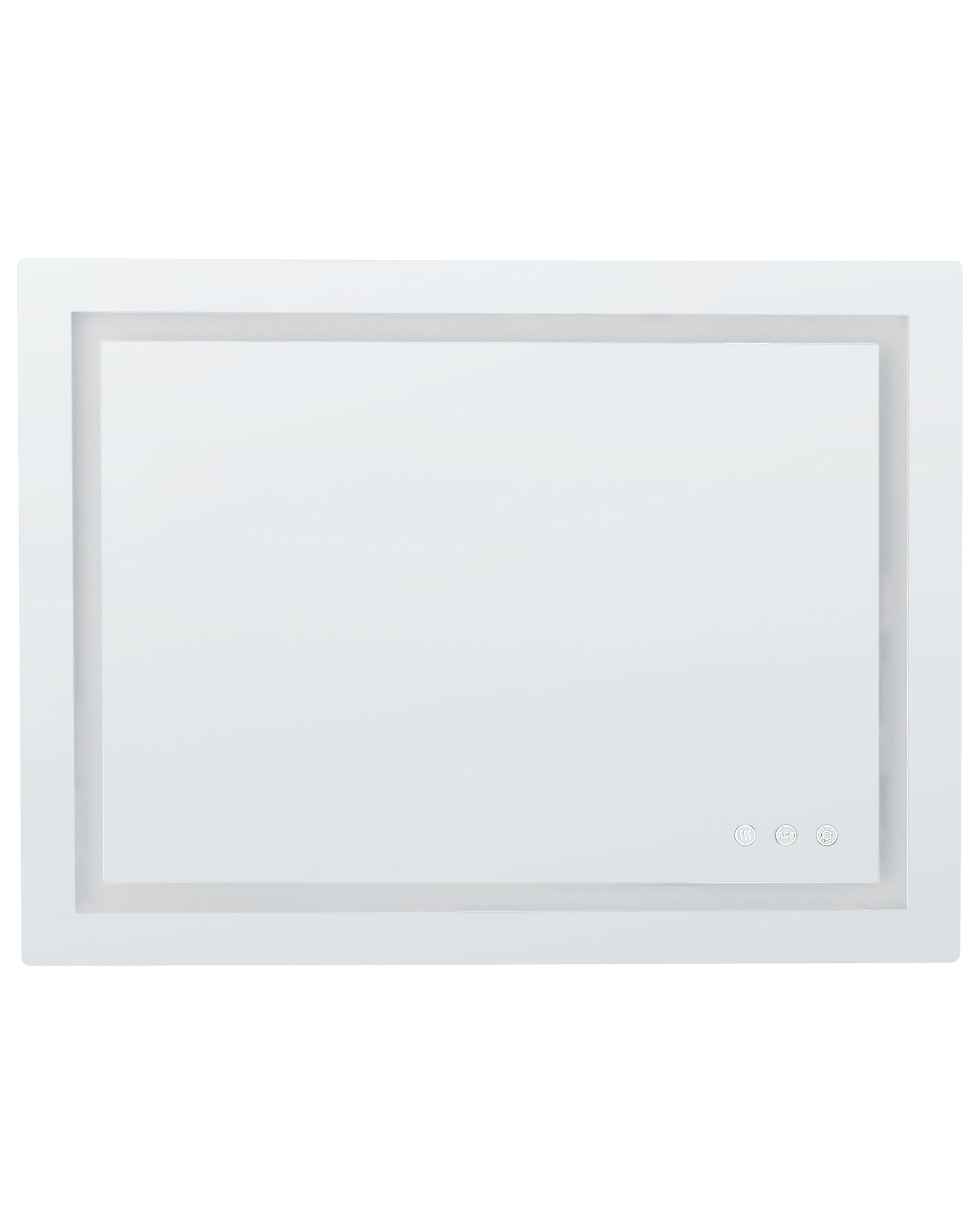 LED Bathroom Mirror PRENOIS 80 cm 60 cm Silver