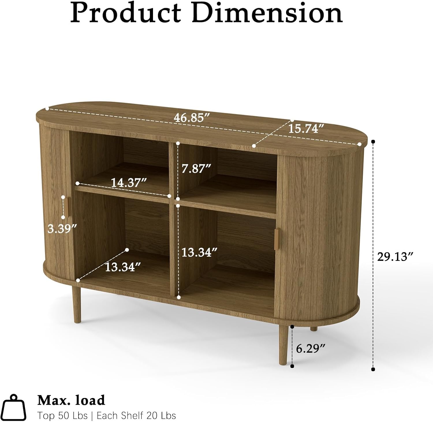 Sideboard Buffet Cabinet,46.85