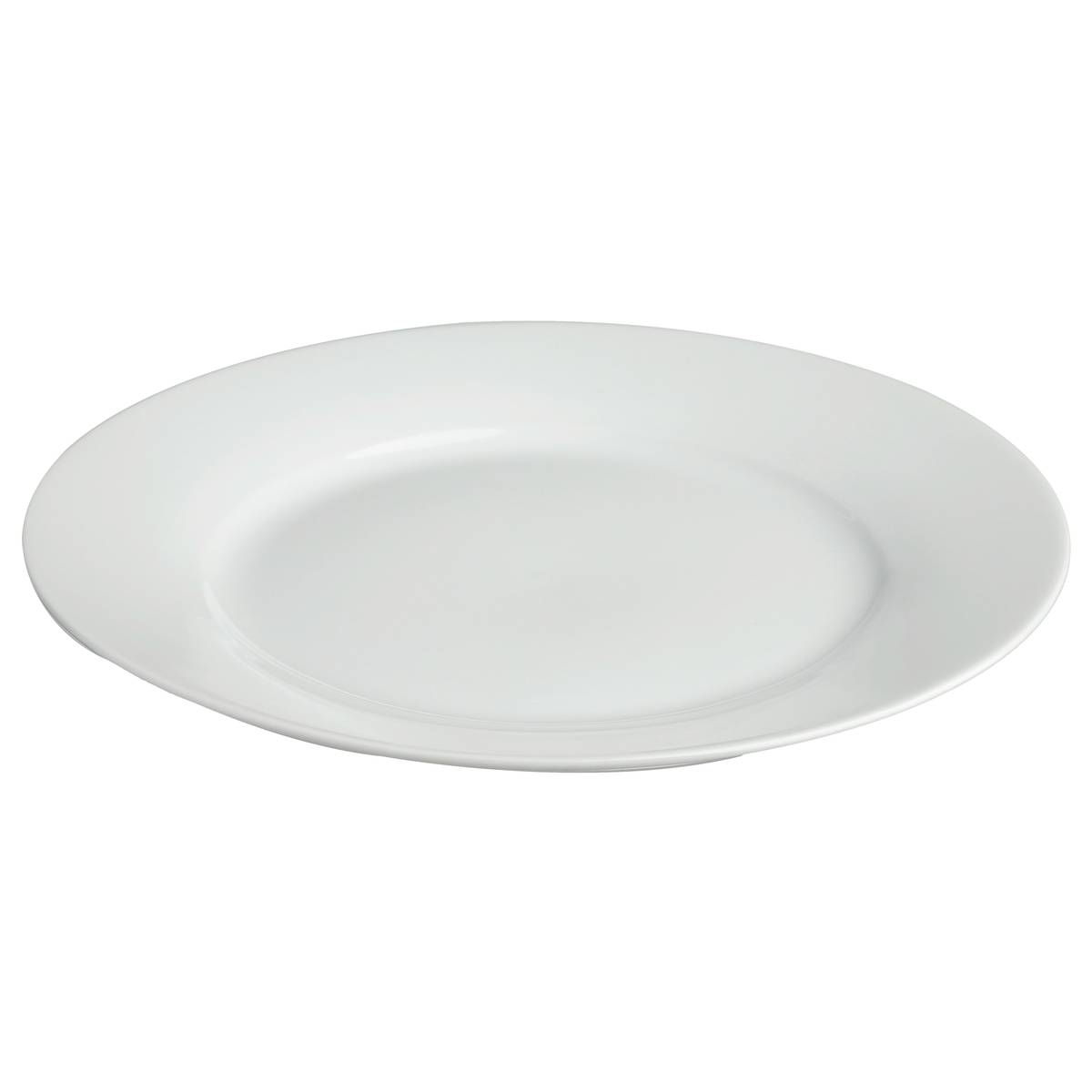 Set of 6 Dinner Plates "Ronde" D.27 cm, White