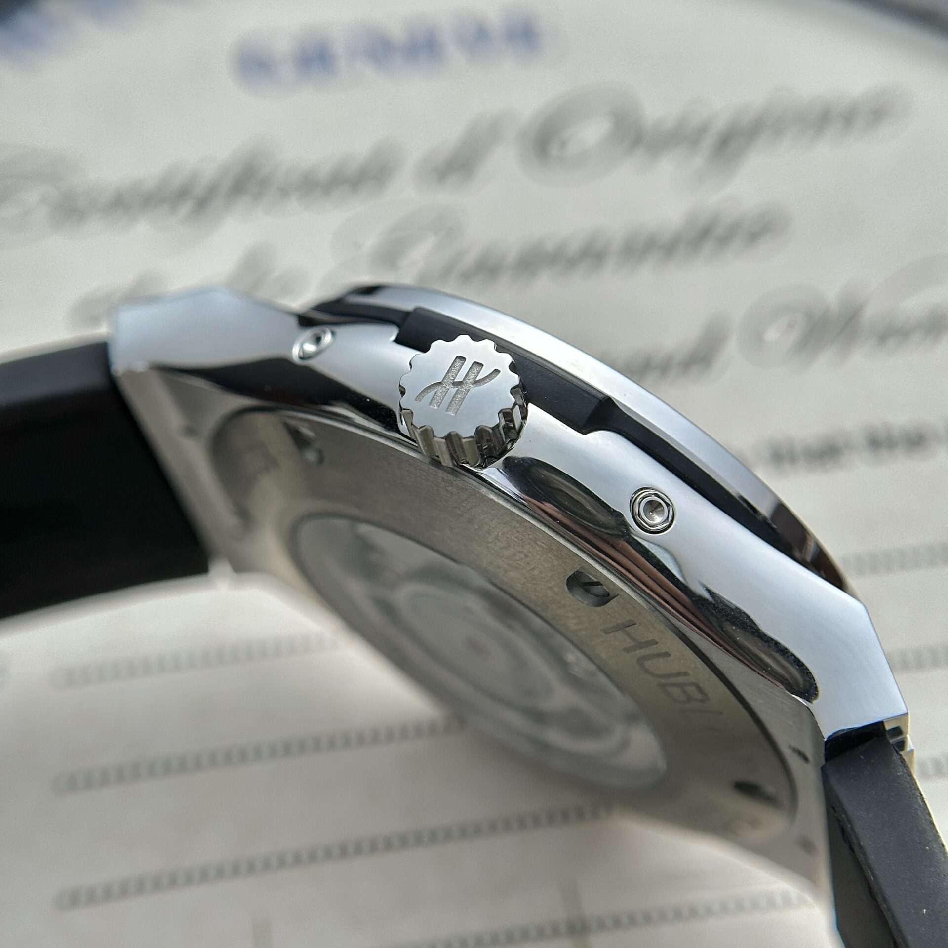 Hublot Replica 1:1 Watch Classic Fusion Aerofusion Moonphase Leather Strap 45mm - Top club