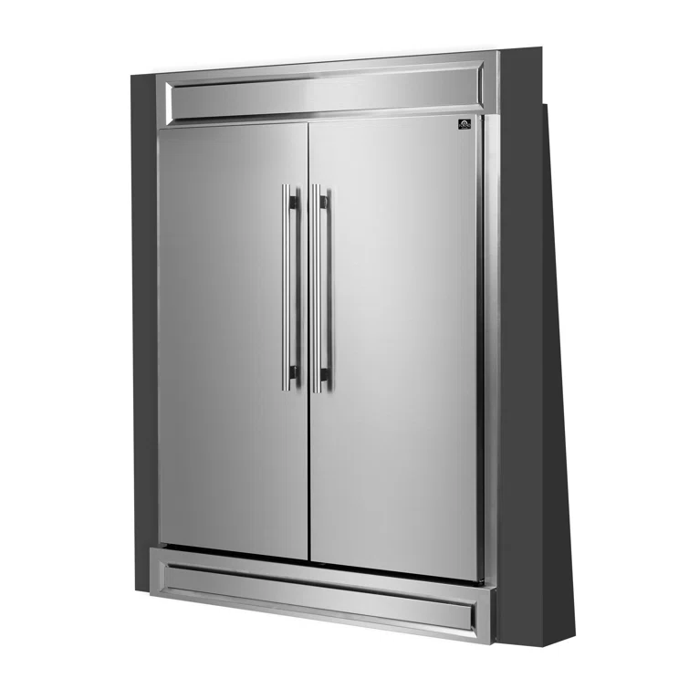 Forno Maderno 27.2 Cubic Feet Built-in Side By Side Refrigerator