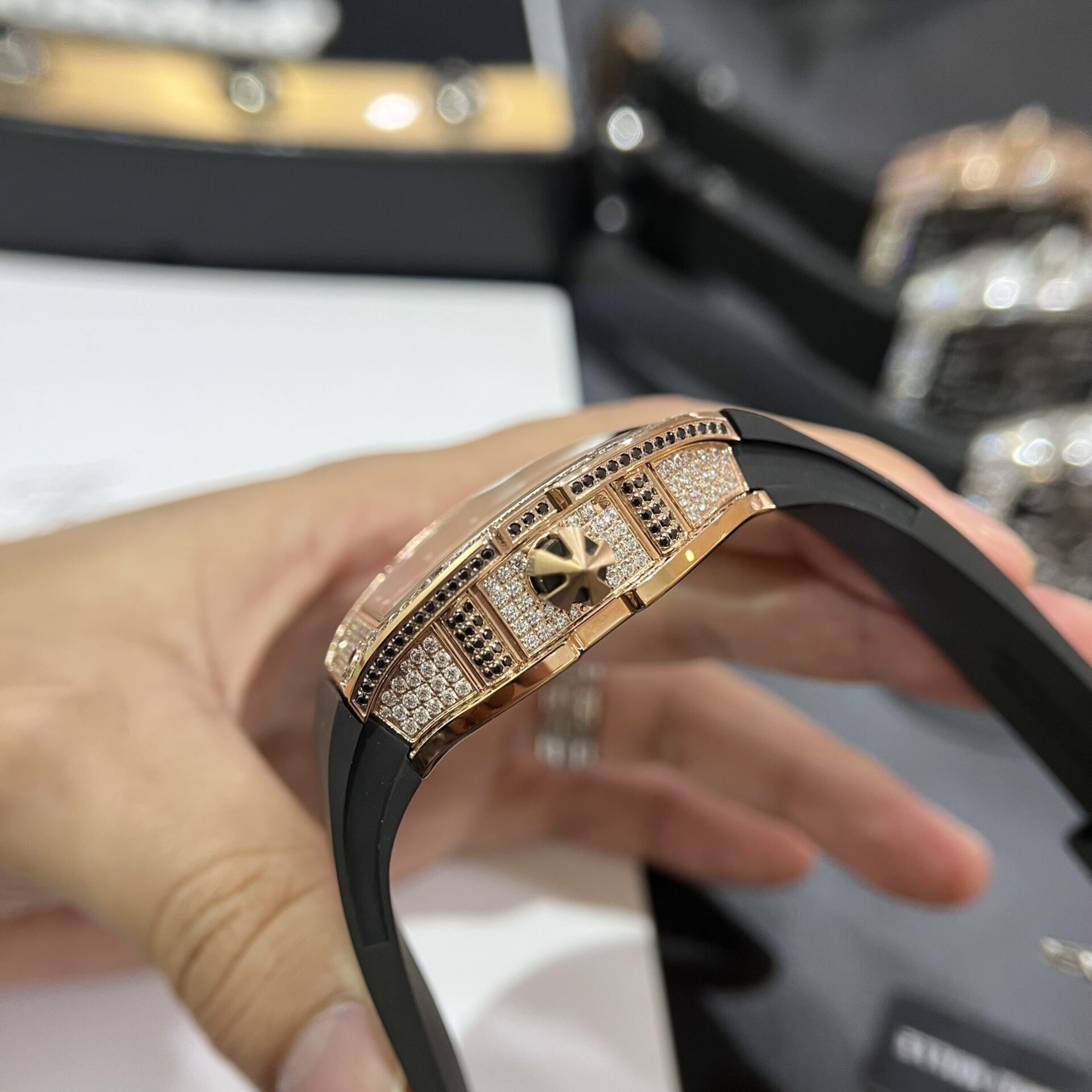 Richard Mille RM67-01 Replica Watch Rose Gold Rubber Strap 40mm - Top club