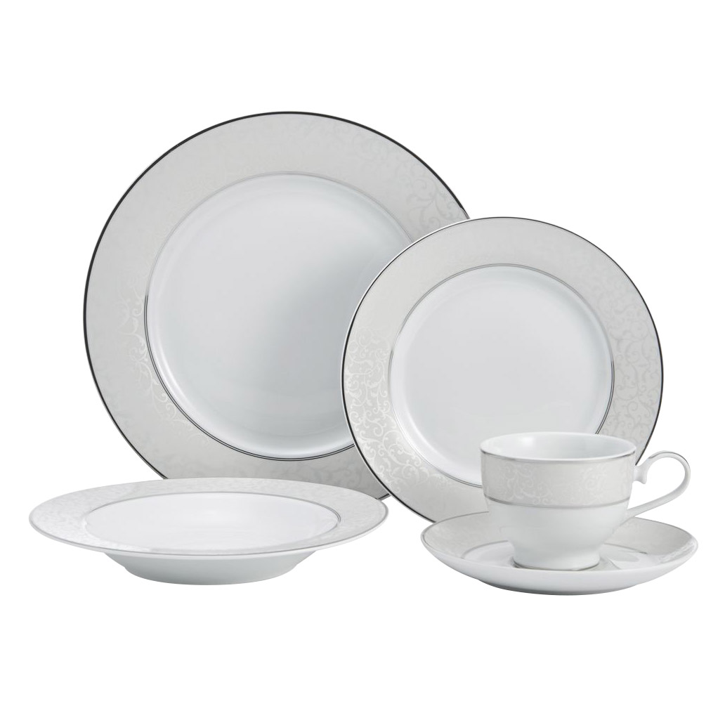 Mikasa Parchment 40-piece Porcelain Dinnerware Set - Image 2