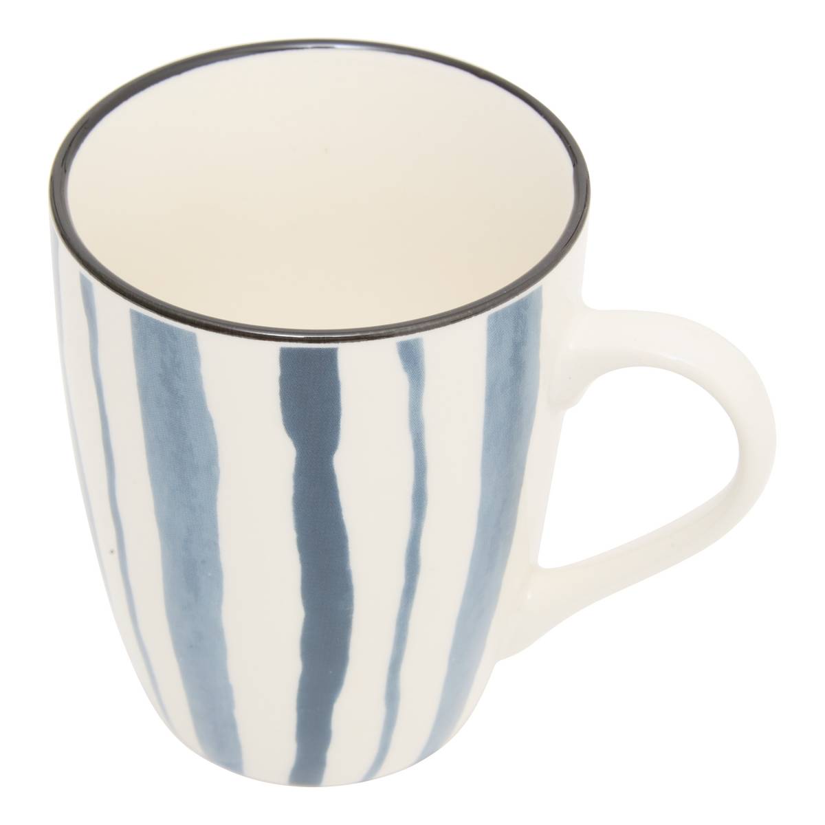 Mug "Umami" 310 ml, New Bone China (Porcelain), Stripe pattern