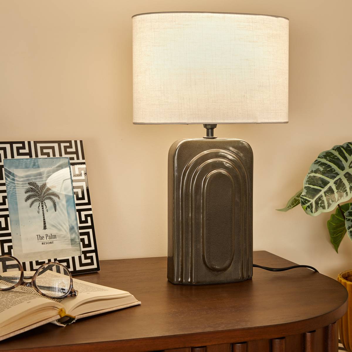 Lamp "Monia" Black, H.42 cm