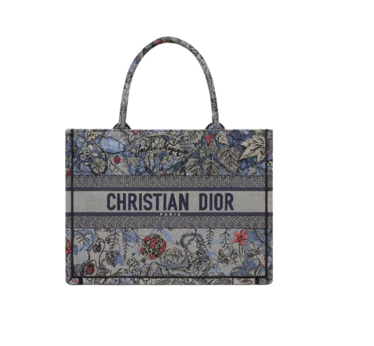 Medium Dior Book Tote Denim Multicolor For Women 14in/36 cm M1296ZRZI_M49E1:1High-quality replica
