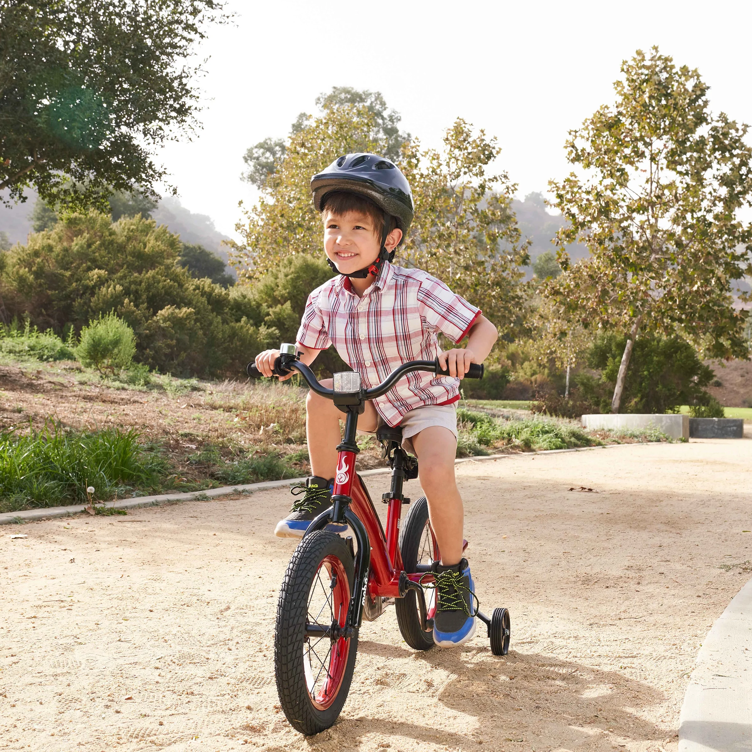 Mobo First Boy's 14" Kids Bike, Ages 3-5 Years Old, Red - Image 6