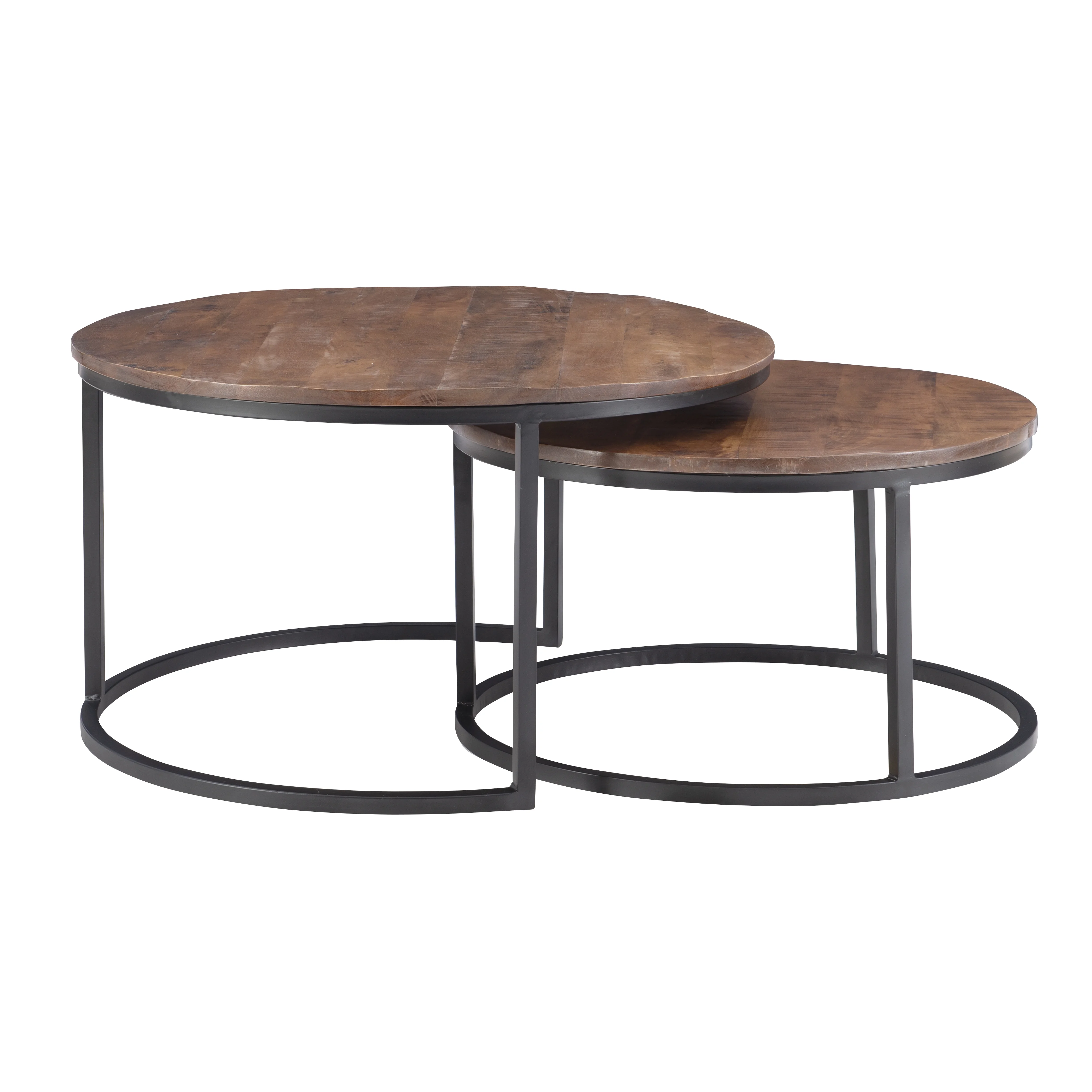 Darden Bohemian Nesting Coffee Tables, Set of 2, Black/Brown - Image 6