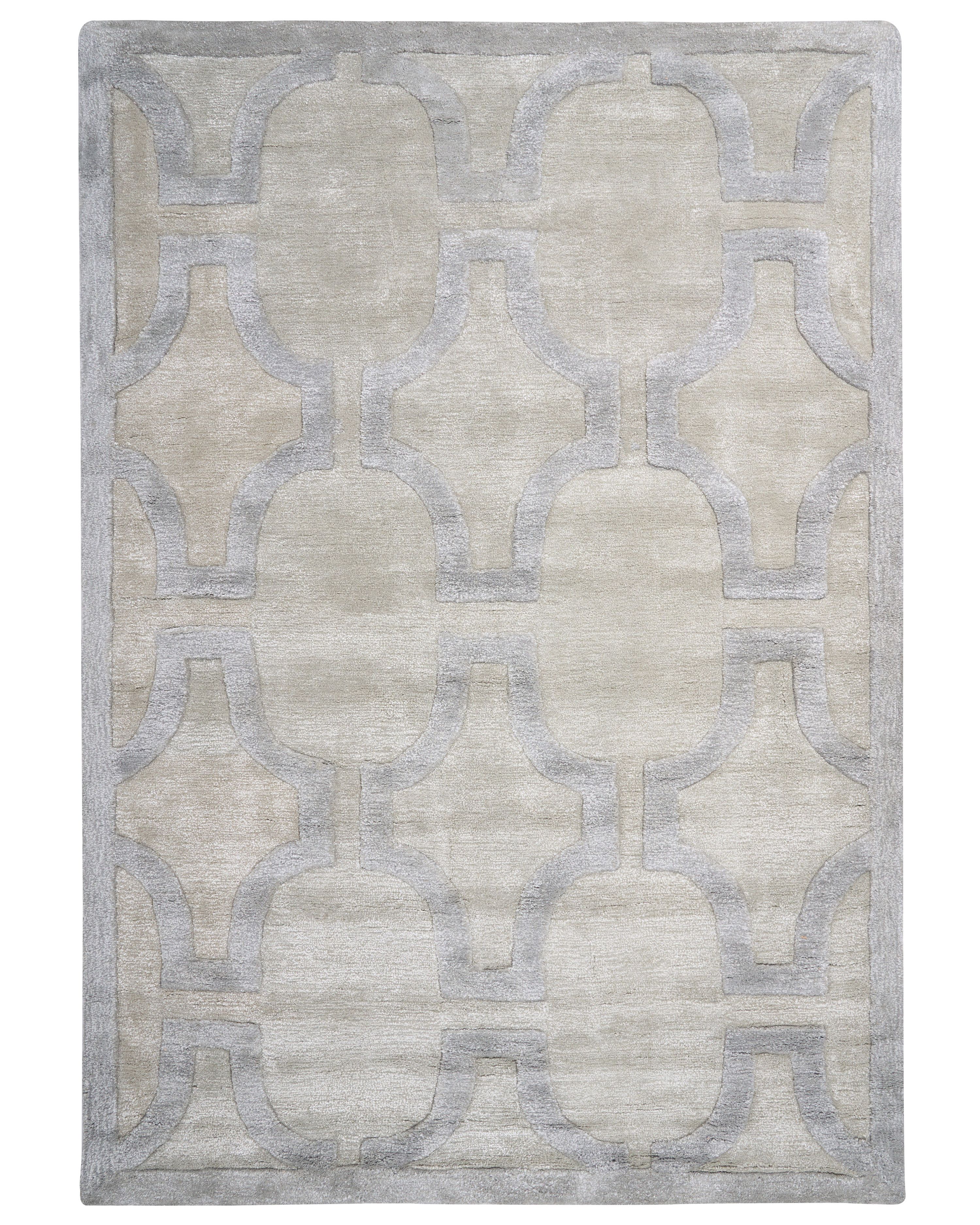 Rug GWANI Beige 160 x 230 cm Viscose