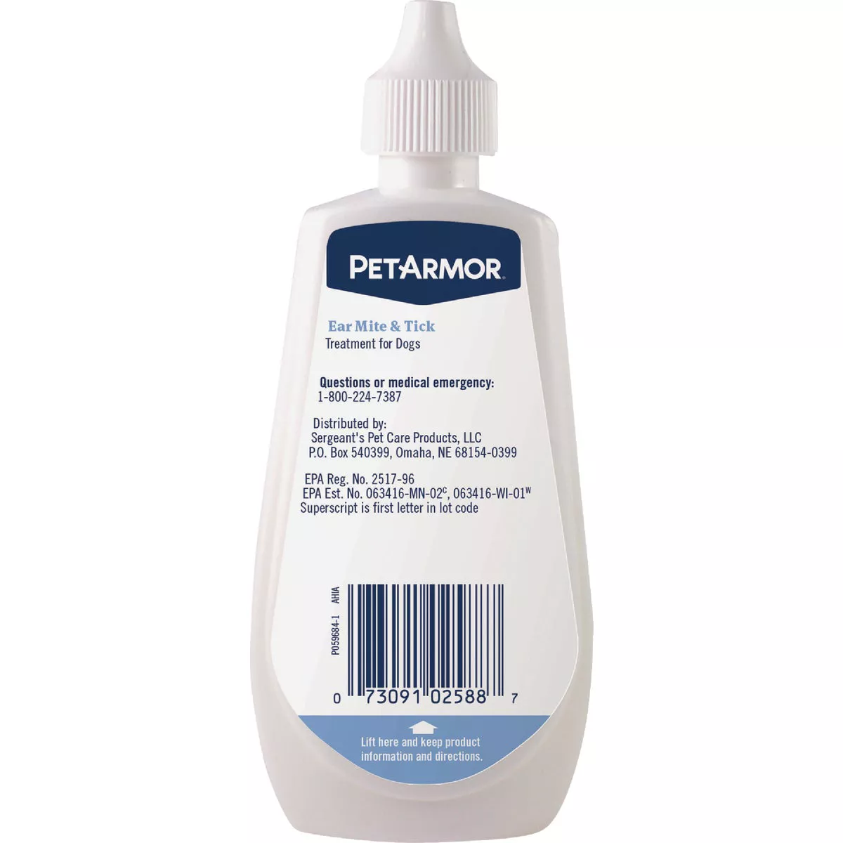 PetArmor 3 Oz. Ear Mite & Tick Treatment for Dogs