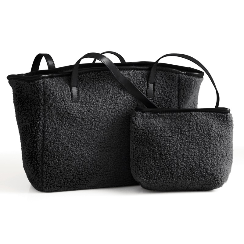 Sherpa Tote with Free Matching Pouch - MIDNIGHT VELVET CATALOG