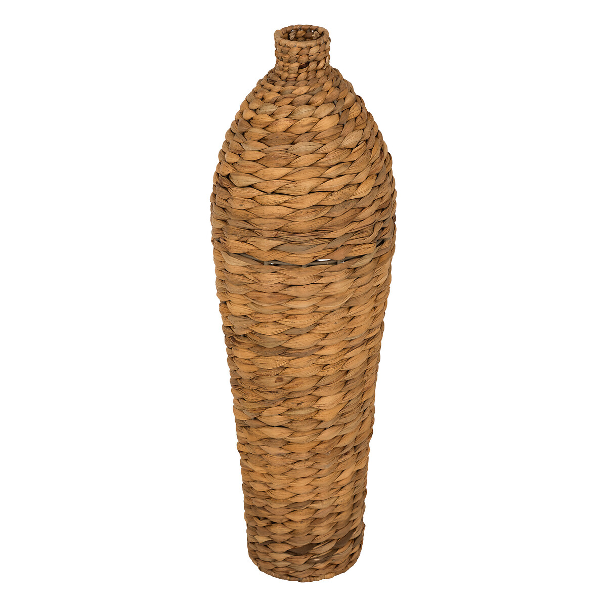 Vase "Percy" Plant Fiber, Beige, H.58 cm