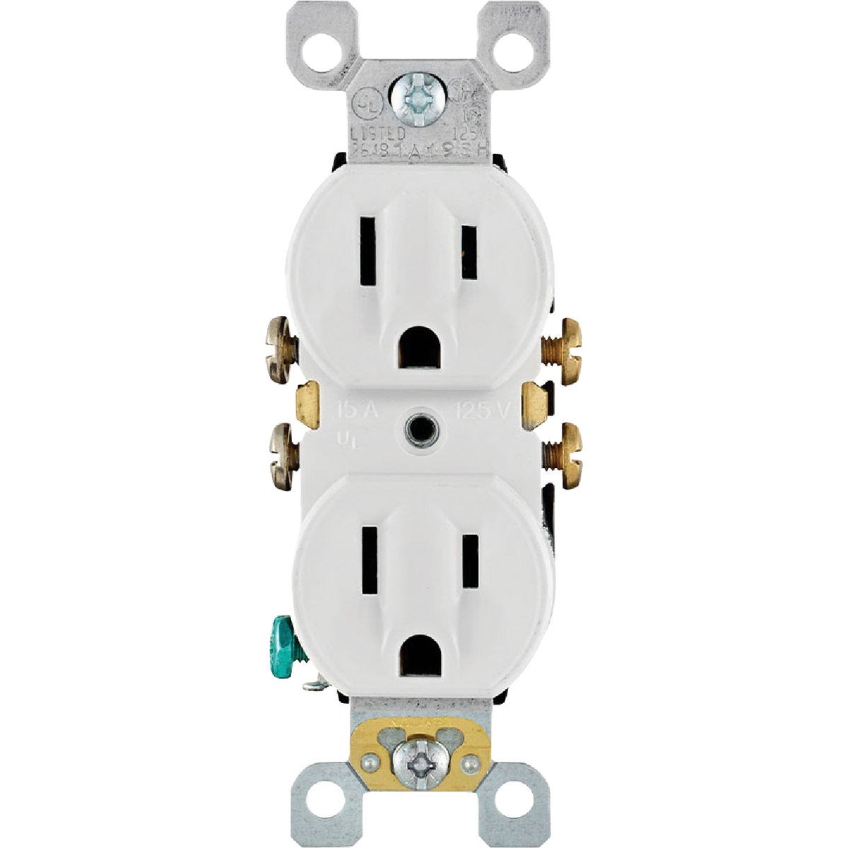 Leviton 15A White 5-15R Duplex Outlet (10-Pack)