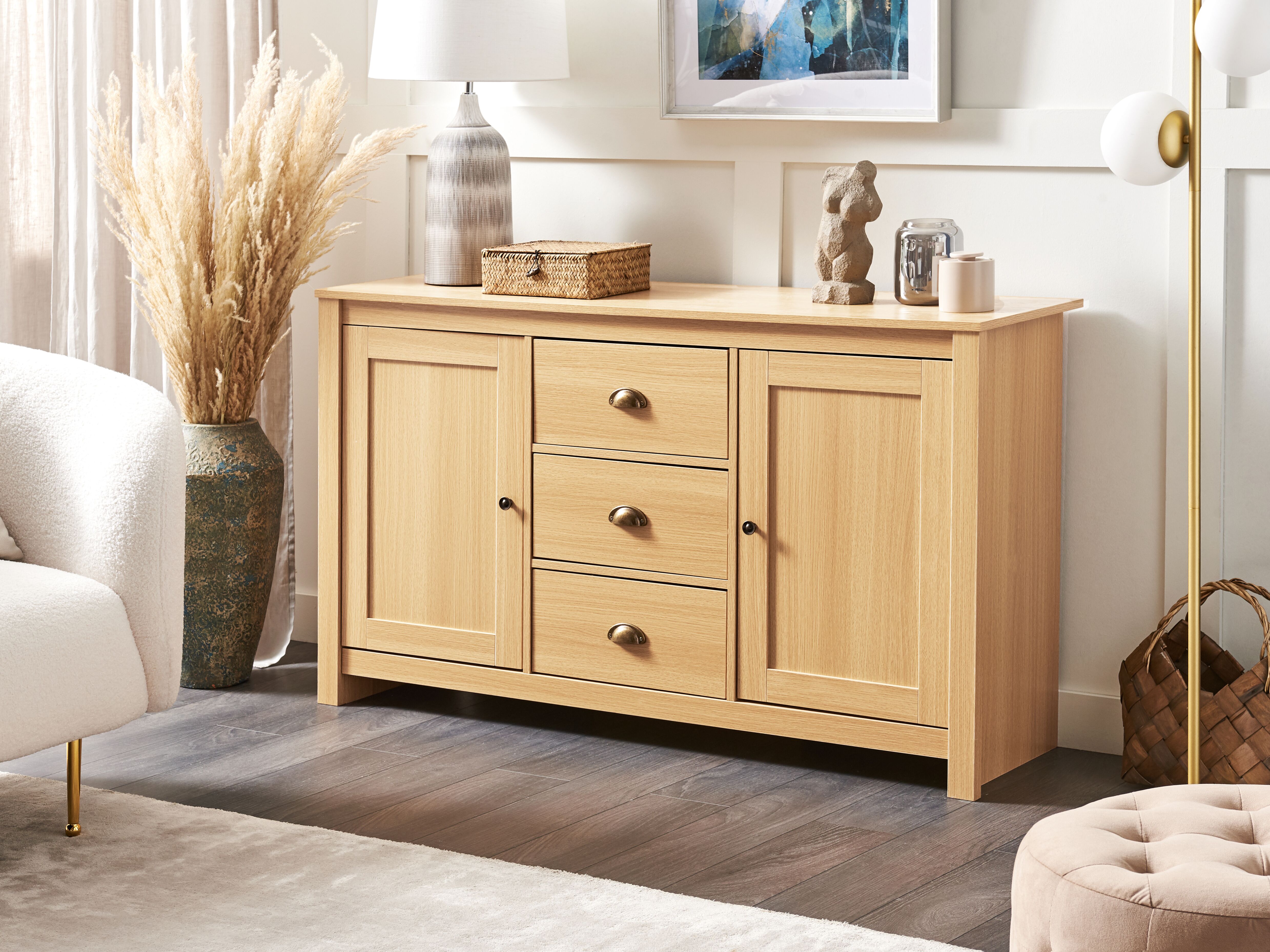 2 Door Sideboard LANSIN Light Brown