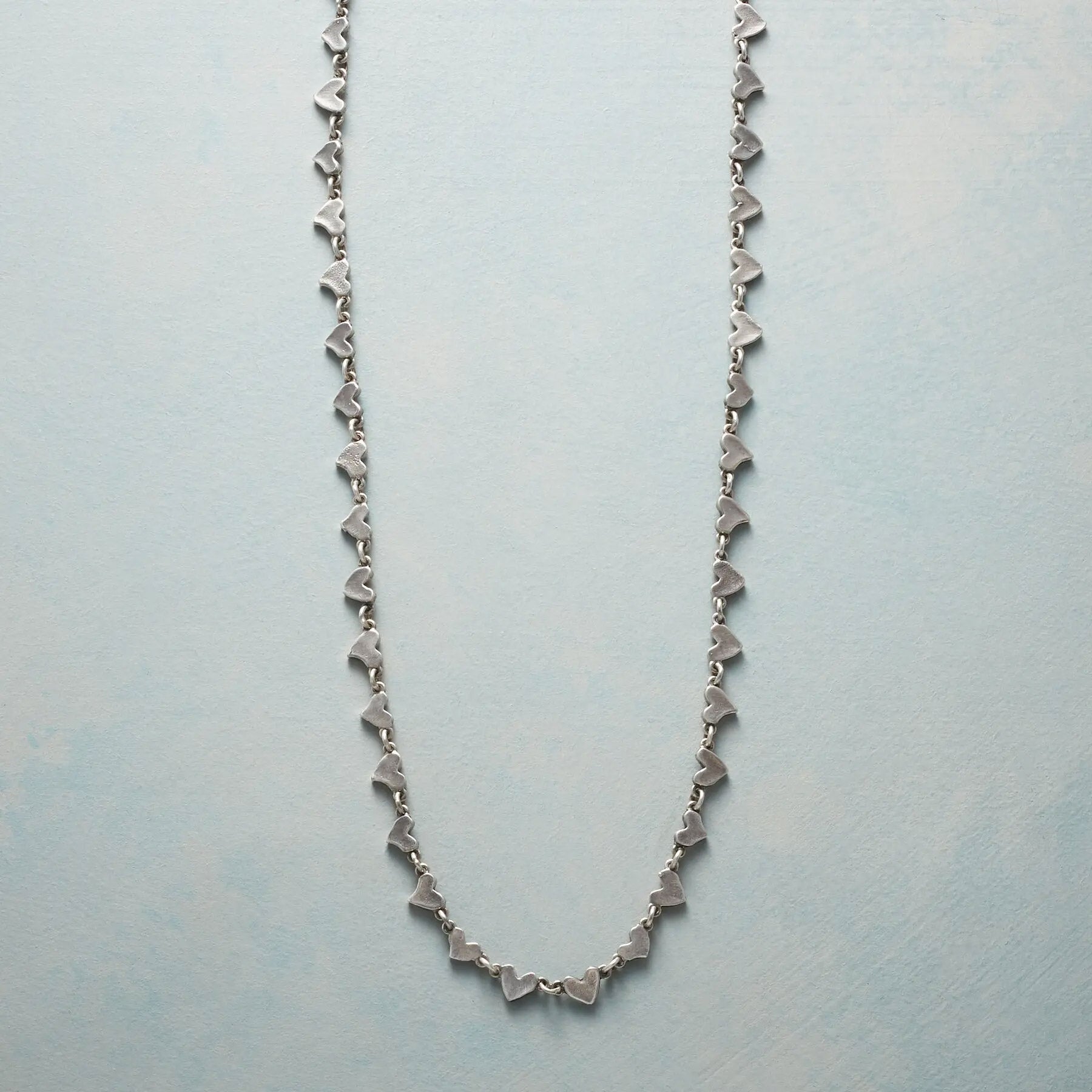 Sterling Chain Of Hearts Necklace - Sundance Clothing