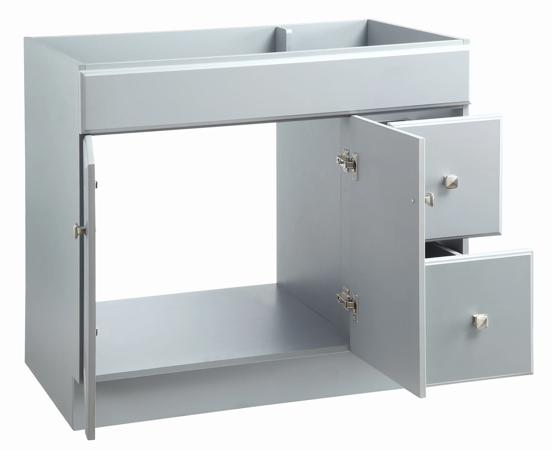 Design House Wyndham 36" Solid Wood Ready to Assemble 2-Door and 2-Drawer Bathroom Vanity Cabinet, White - Image 21