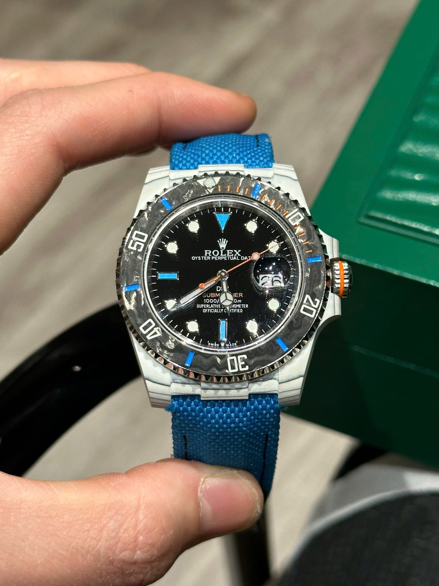 Rolex Submariner DIW Carbon Best Replica Watch Black Dial 40mm - Top club