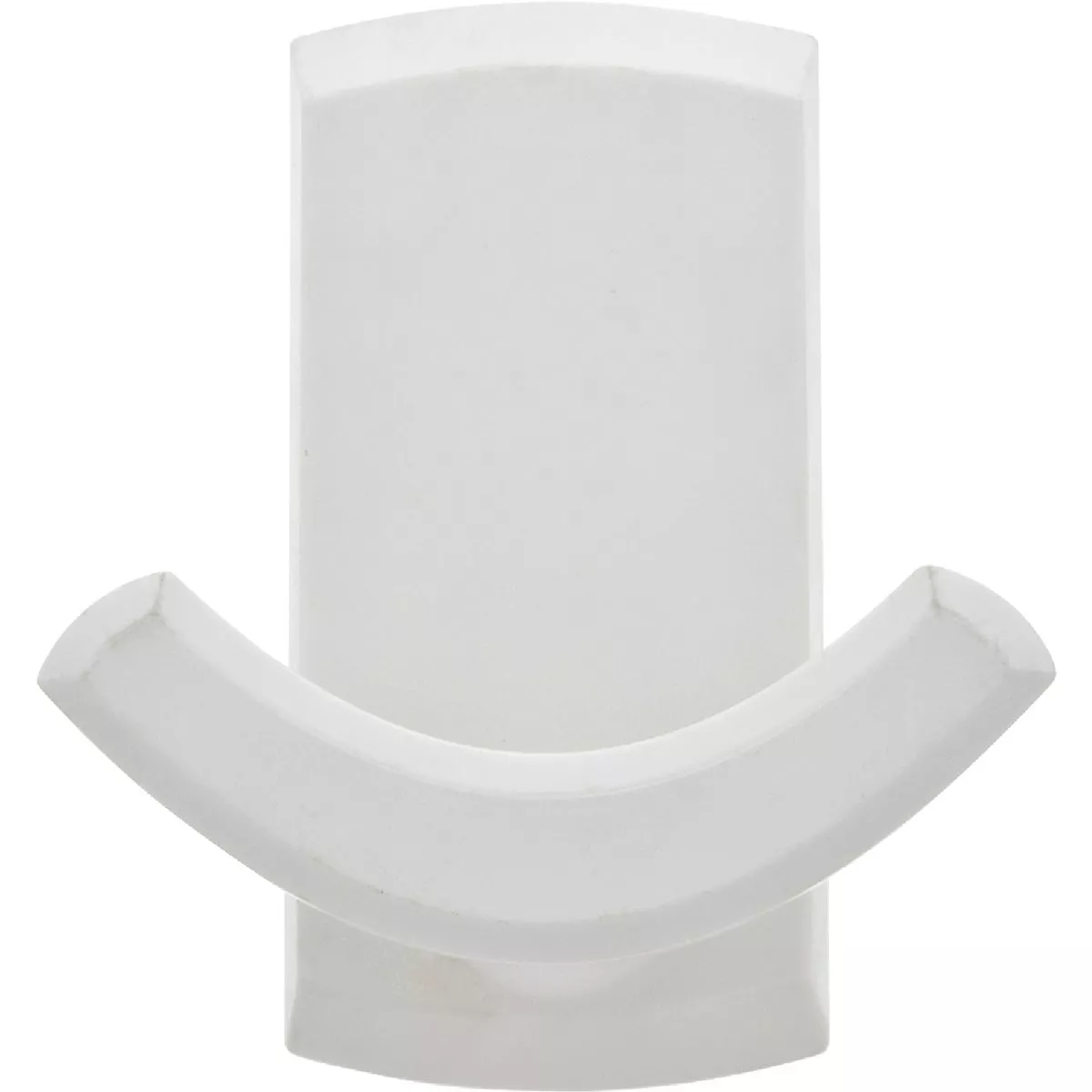 Hillman High and Mighty 20 Lb. Capacity White Rectangular Decorative Double Hook
