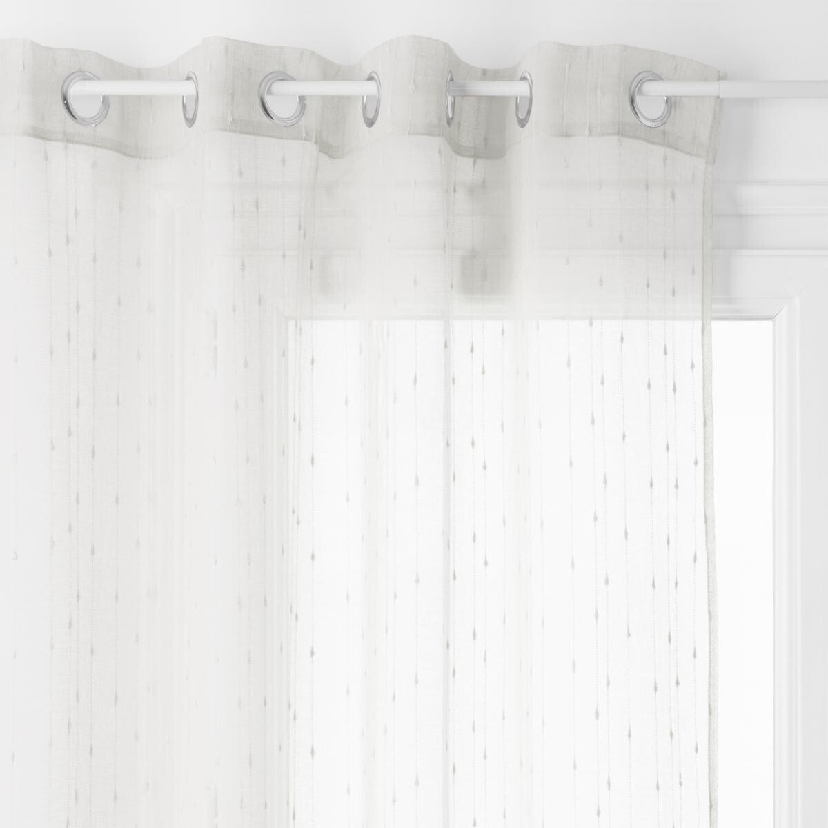 Sheer curtain "Anissa" Ivory white, 140x240 cm