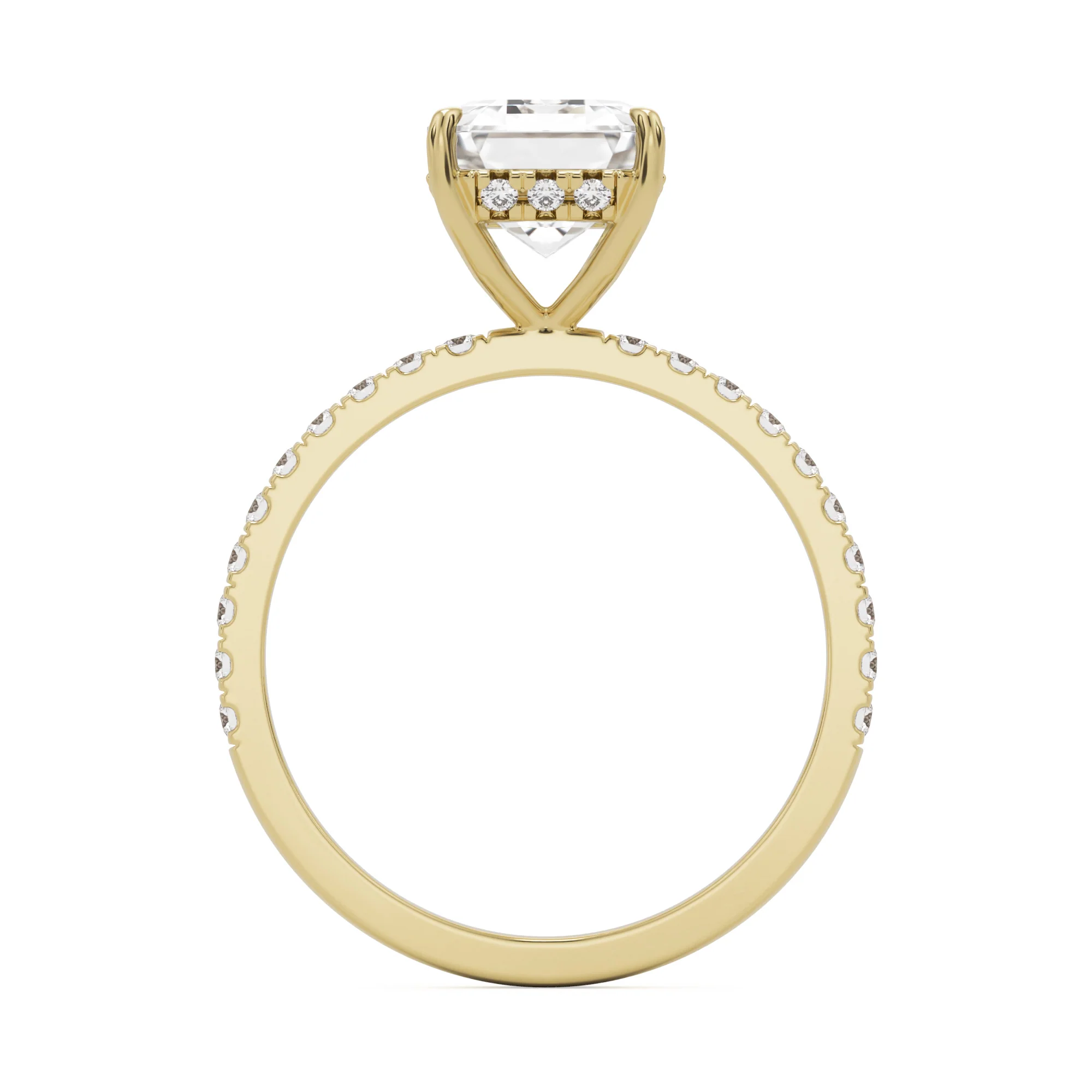 The Emerald Hidden Halo Pavé