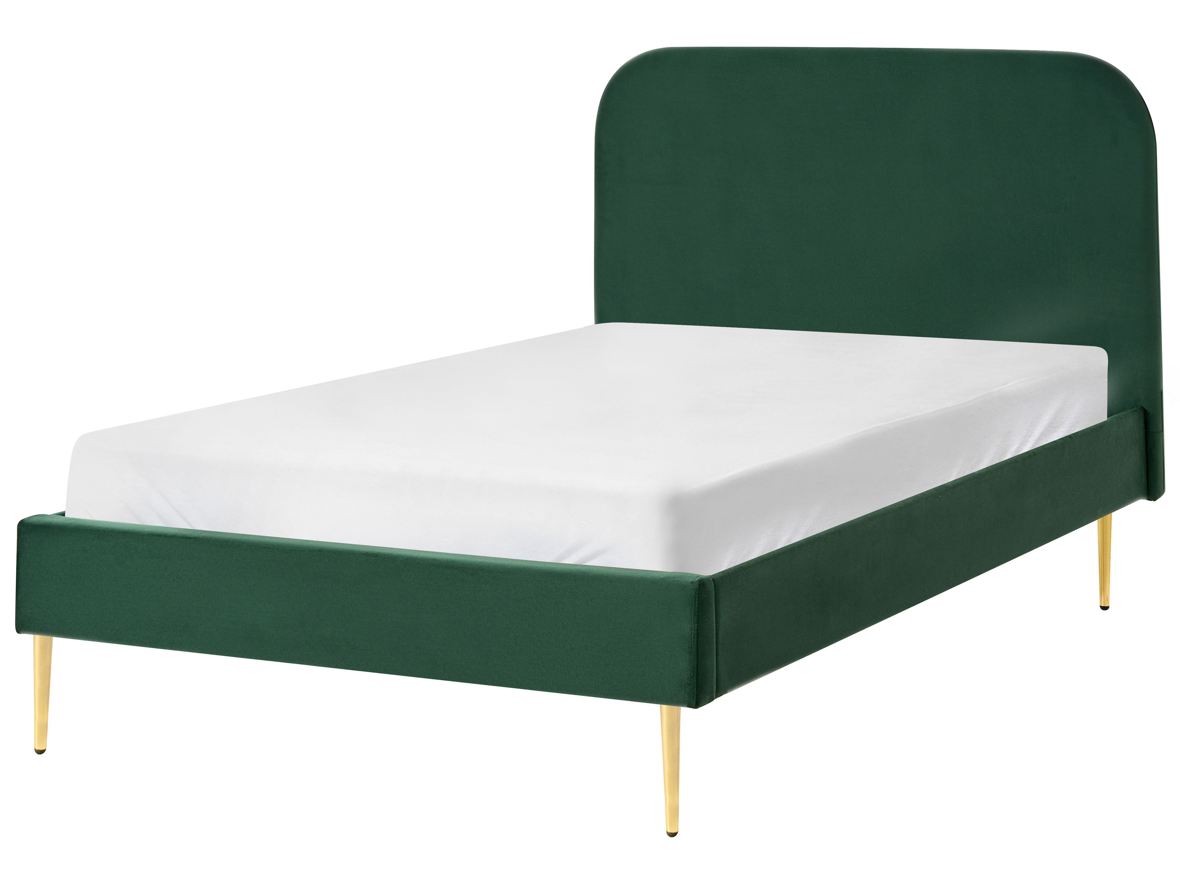 Bed Velvet FLAYAT 120 x 200 cm (EU Small Double) Dark Green