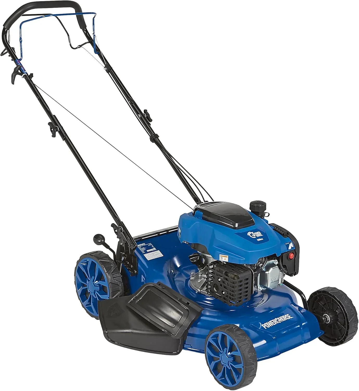 Powerhorse 21-Inch 3-In-1 Self-Propelled Gas Lawn Mower, 200cc 4-Stroke OHV Engine - DM53S-N-D200 - Image 7 Powerhorse 21-Inch 3-In-1 Self-Propelled Gas Lawn Mower, 200cc 4-Stroke OHV Engine - DM53S-N-D200 - Image 7