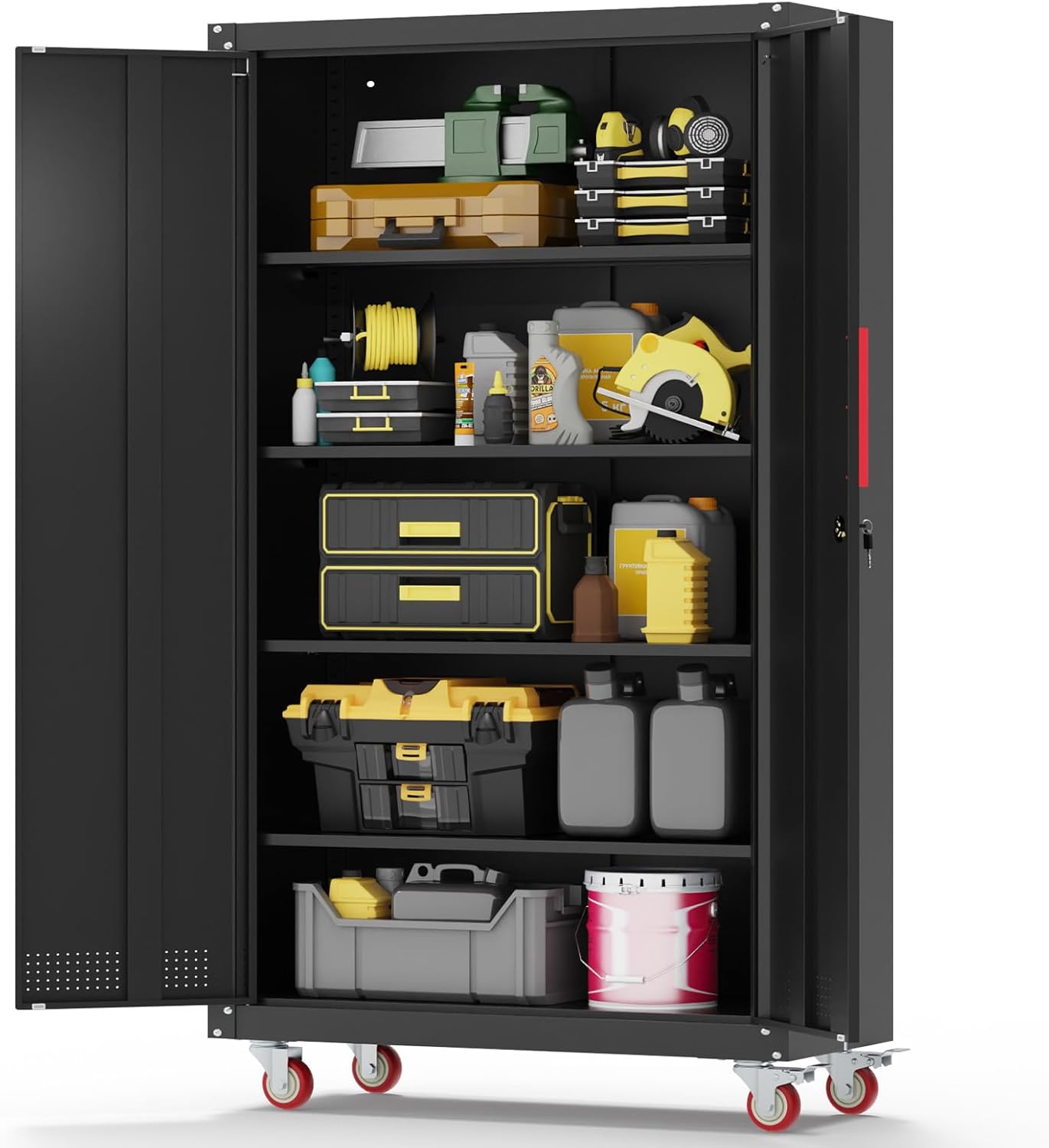 Eltean Metal Garage Cabinets with Wheels| 71