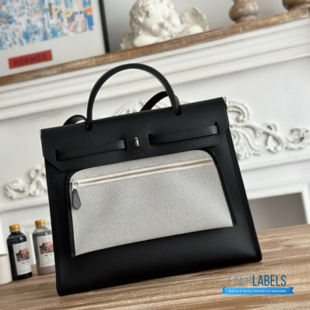 Hermès Herbag Zip 31 Bag | 31x25x10 cm | Luxury Canvas & Leather Shoulder Bag for Women | Spacious Everyday Hermès Tote1:1High-quality replica