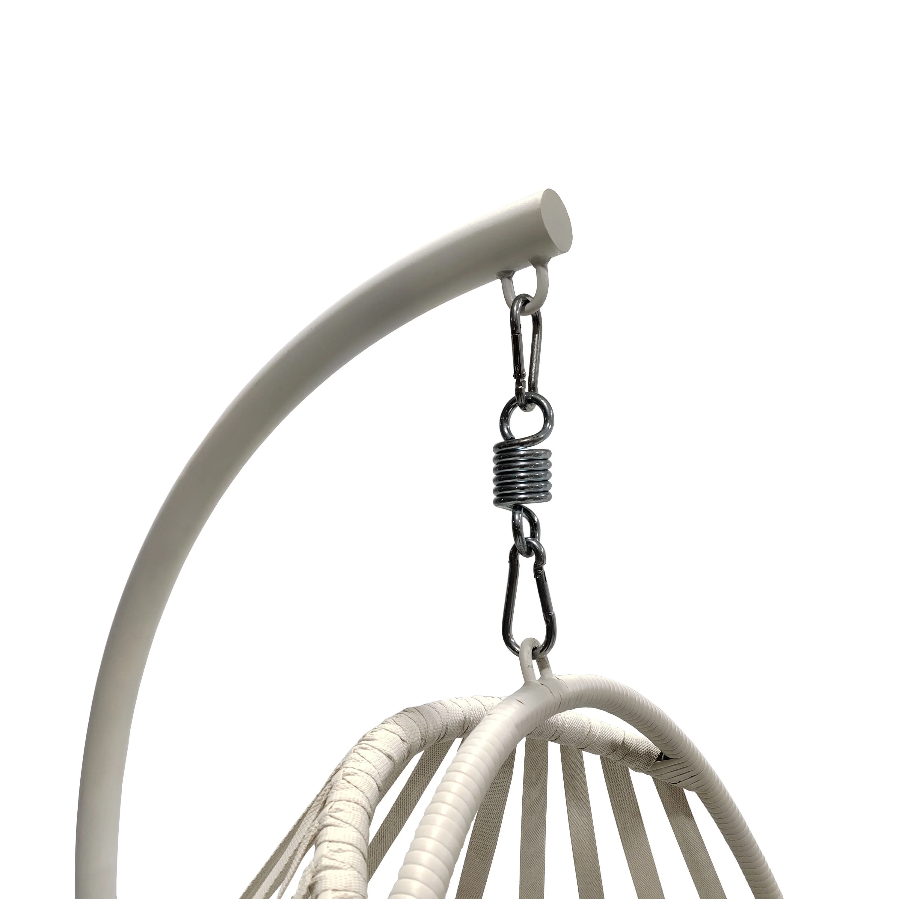 Mainstays Outdoor Wicker Patio Hanging Egg Chair, Gray - Image 12