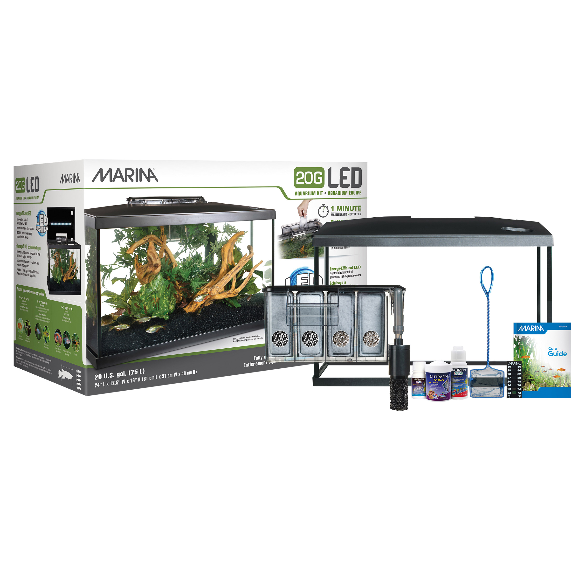 Marina 20 Gallon LED Aquarium Kit - Image 2