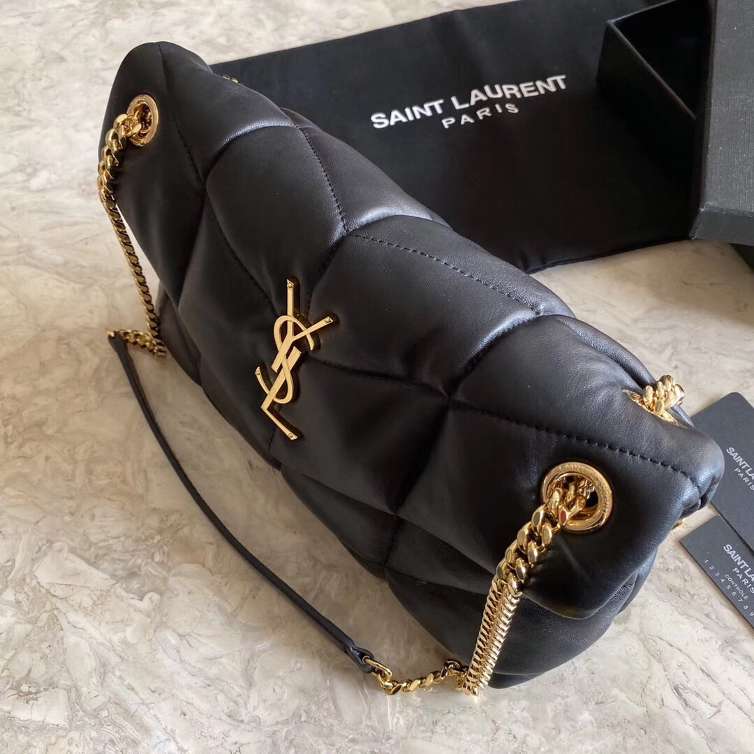 PUFFER MEDIUM BAG IN QUILTED LAMBSKIN1:1High-quality replica