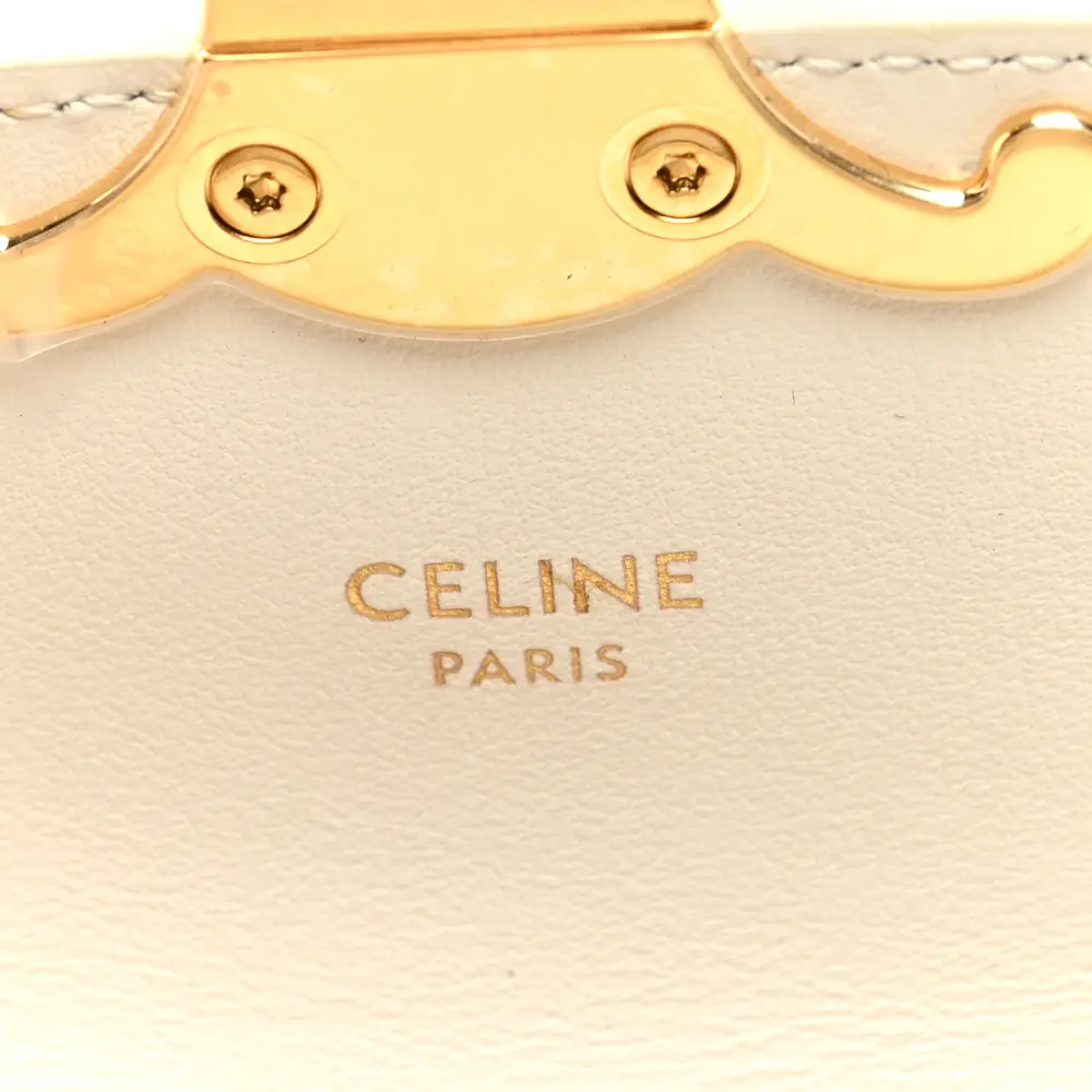 Superfake Handbags: Celine Mini Triomphe in White Calfskin Review1:1High-quality replica