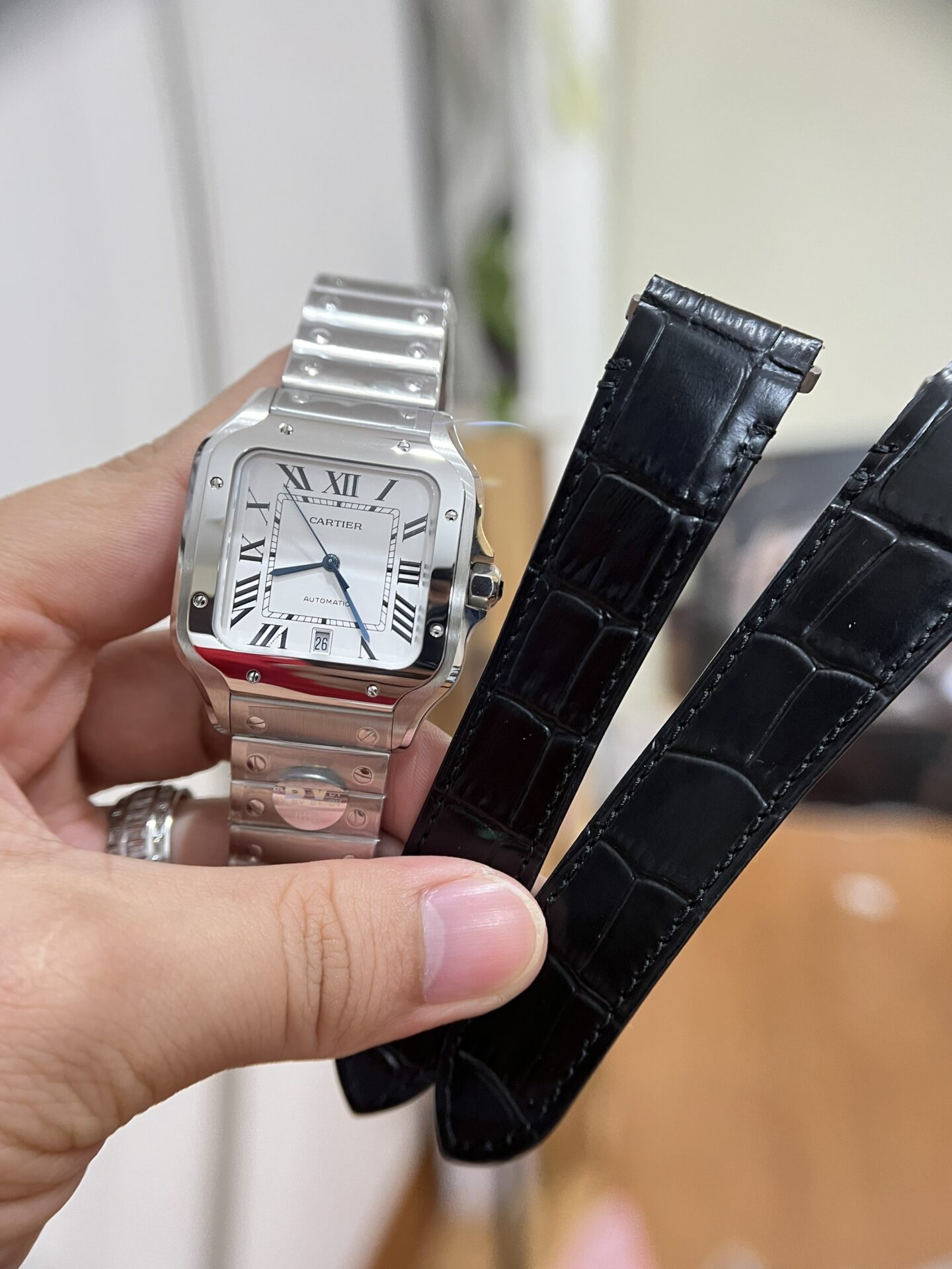 Cartier Santos WSSA0018 Replica 1:1 Watch White Dial 39.8mm - Top club