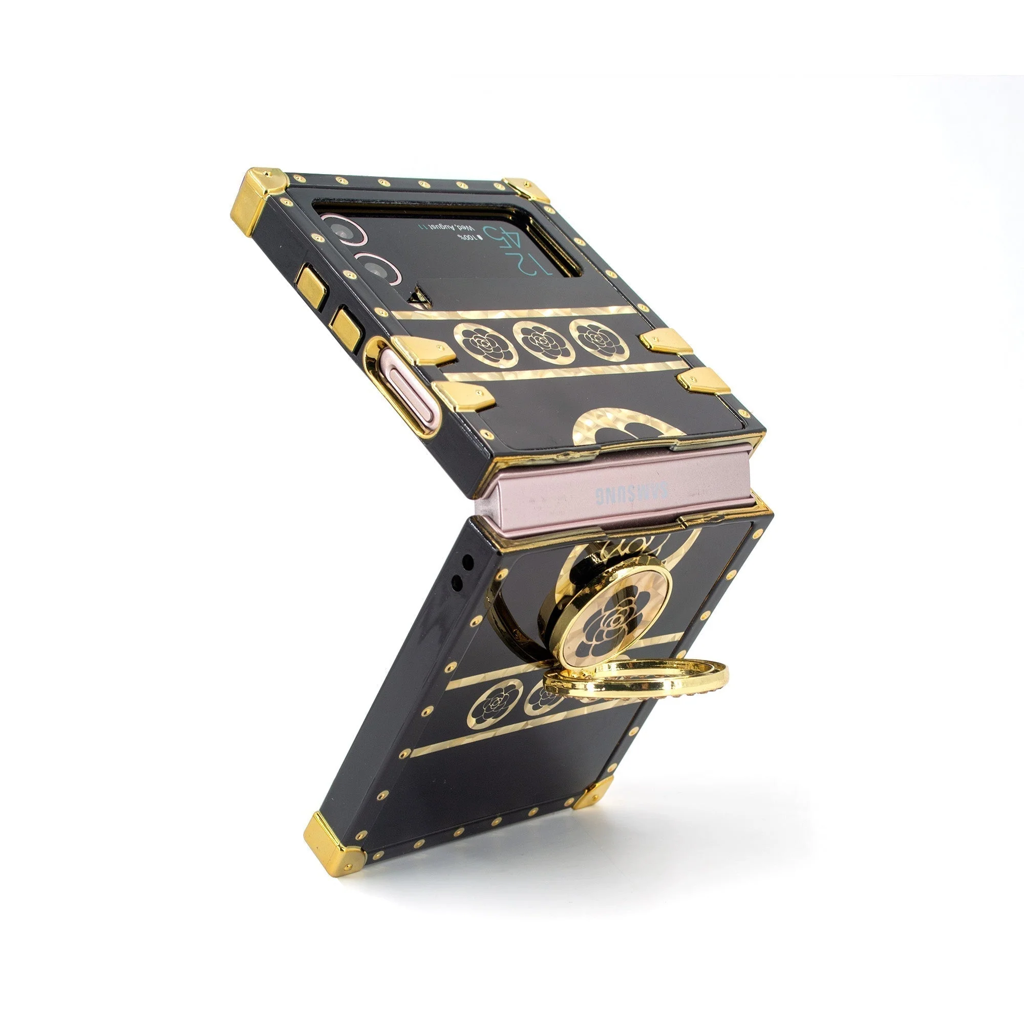 Samsung Galaxy Z Flip6/5/4/3 5G Square Case Yin Ring - Wholesale & Influencer