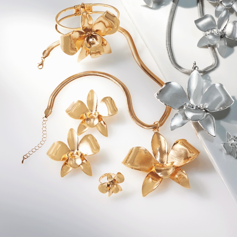 Orchid/3-D Collection Necklace - MIDNIGHT VELVET CATALOG