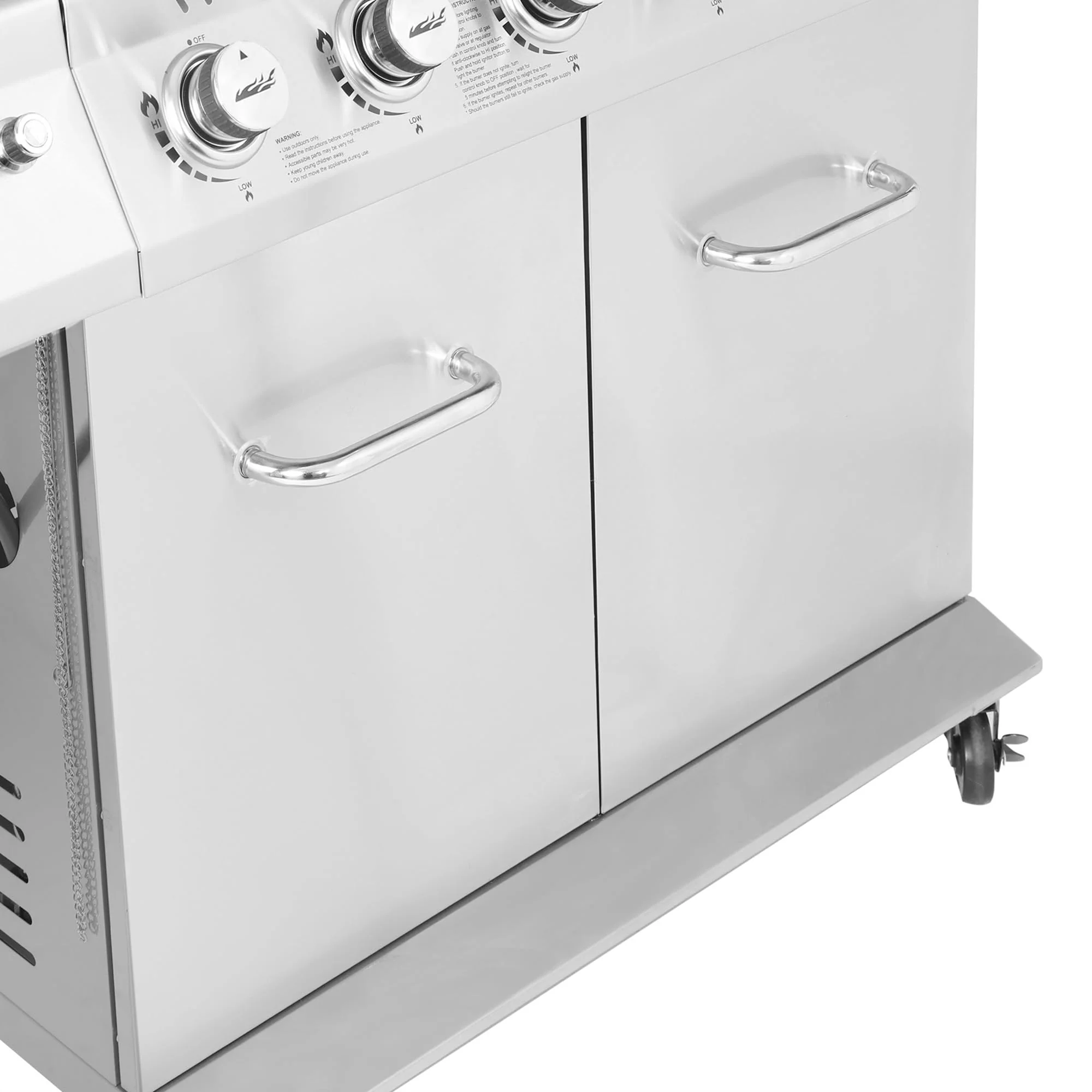 Stainless Steel 6-Burner Gas Grill - 74,000 BTU With Sear And Side Burner - Image 11 Stainless Steel 6-Burner Gas Grill - 74,000 BTU With Sear And Side Burner - Image 11