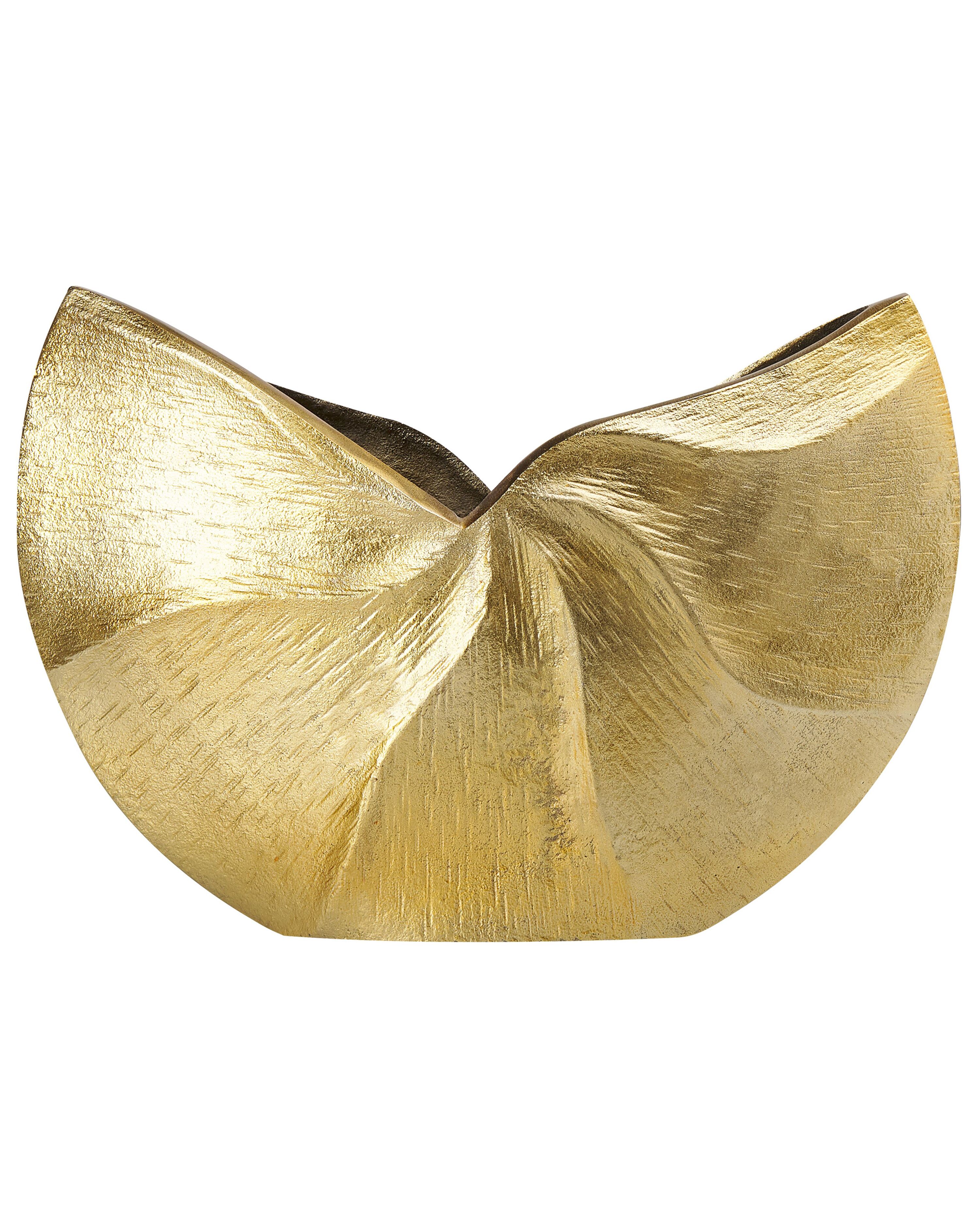 Flower Vase HATTUSA Metal 26 cm Gold