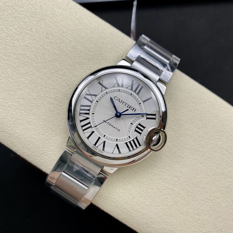 Fake Cartier Watch Ballon Bleu de Cartier Steel 36mm Silver Dial WSBB0048 mechanical movement 3KF(1:1 replica) - Top club