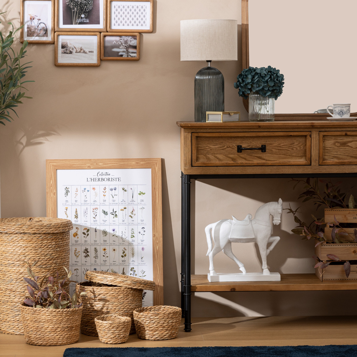 Console 2-drawer "Danik" Wood, L.110 cm