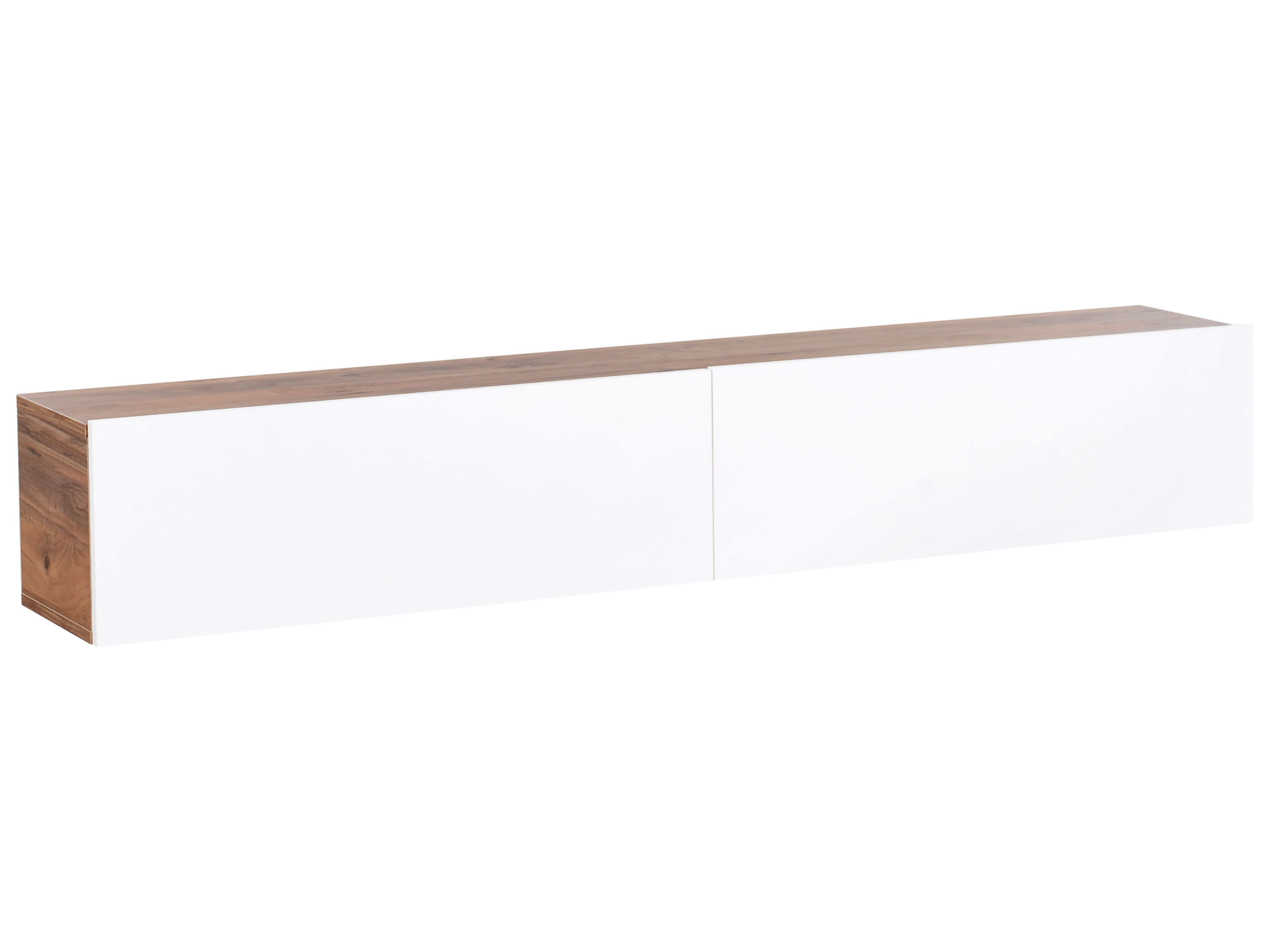 Wall Mounted TV Stand GLADSTONE Brown/ White