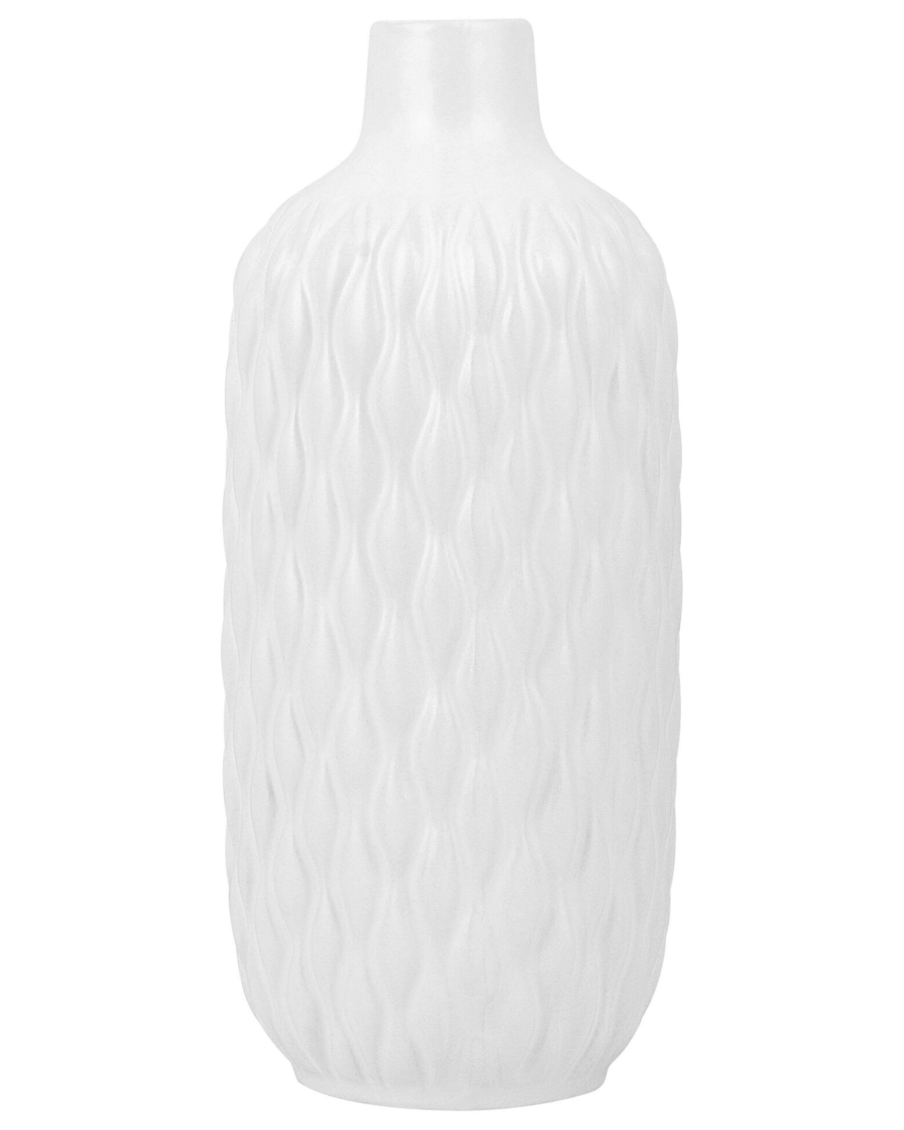Decorative Vase EMAR Stoneware 31 cm White