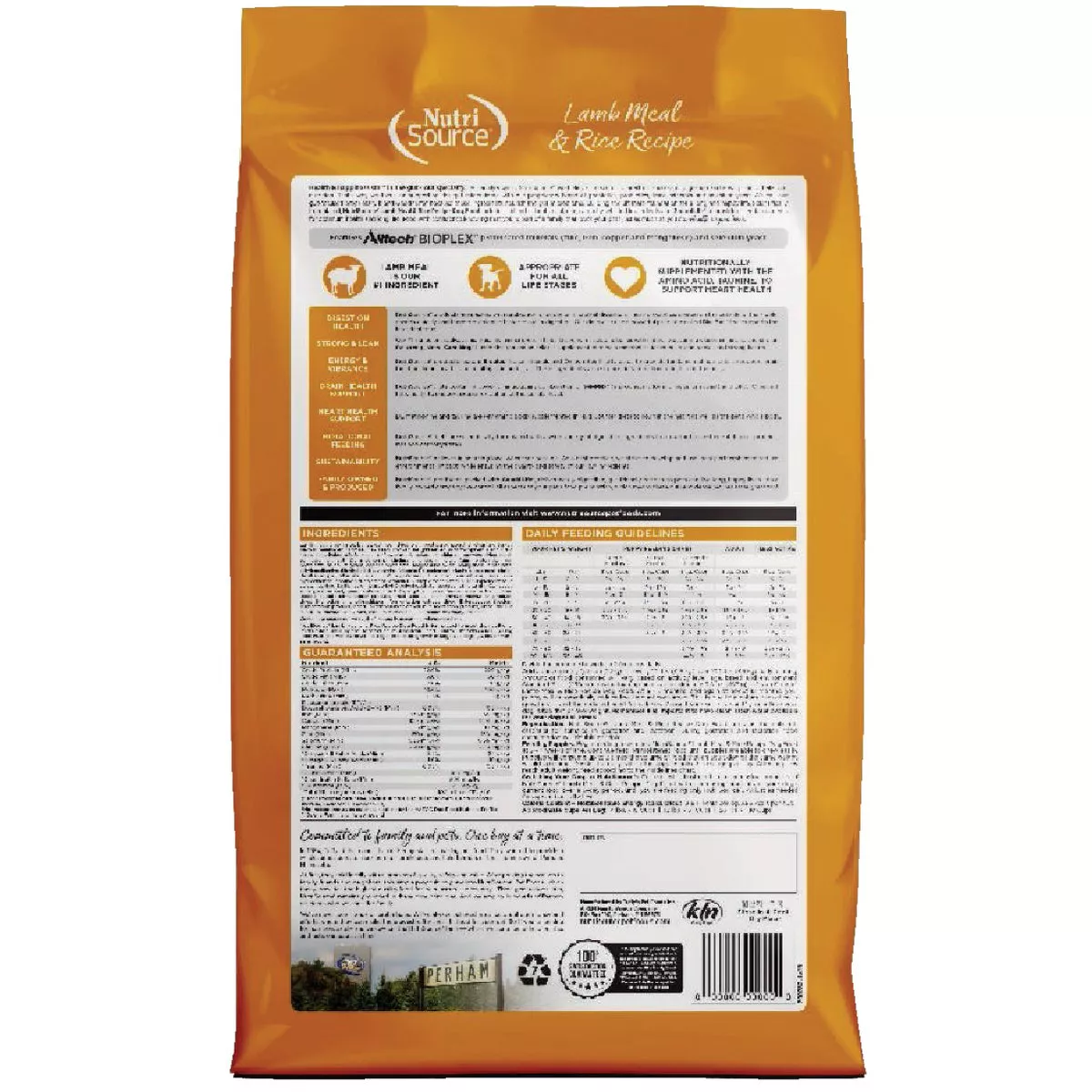 NutriSource 26 Lb. Lamb Meal & Rice Recipe Dog Food