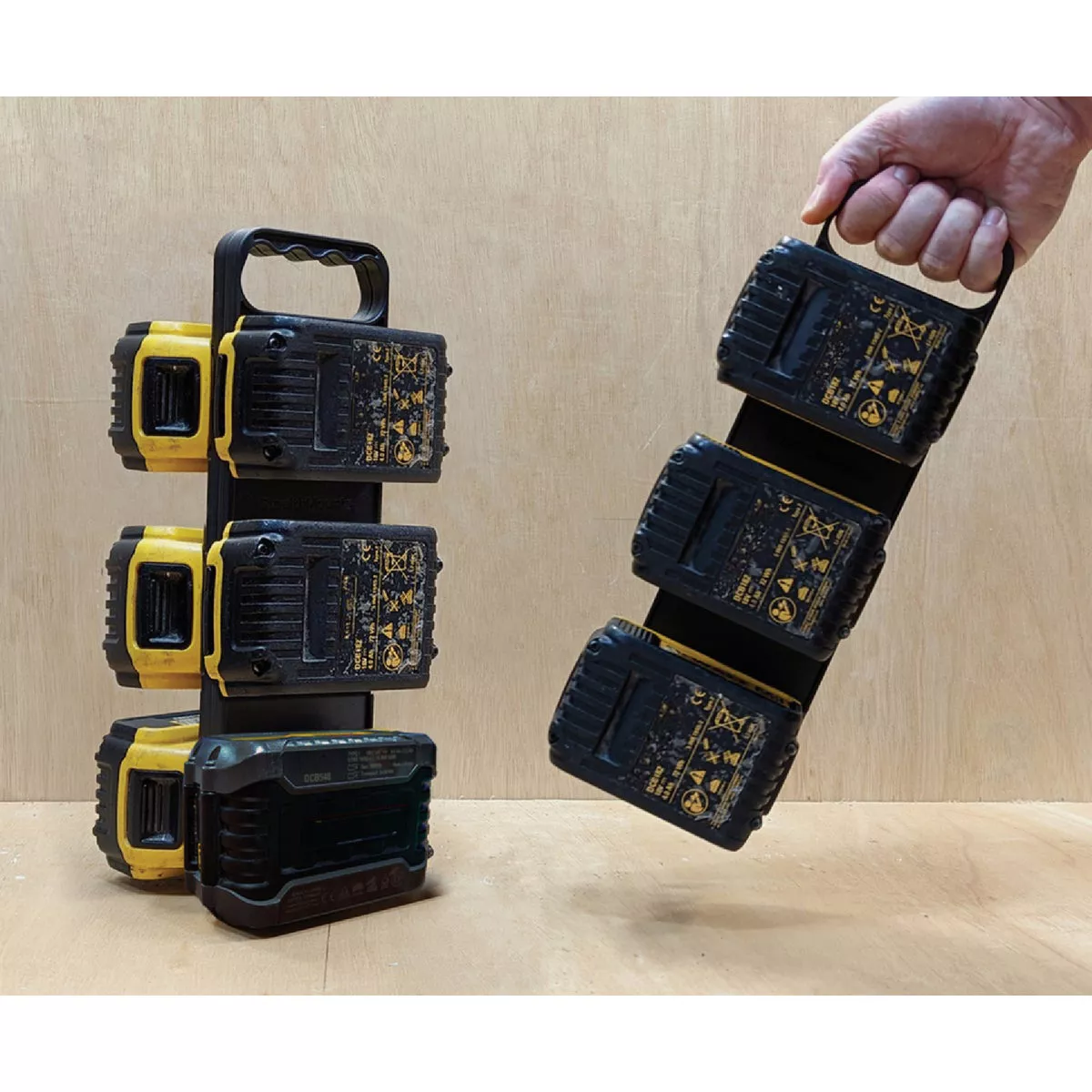 StealthMounts Battery Board with Handle for DEWALT 20V/60V MAX Batteries