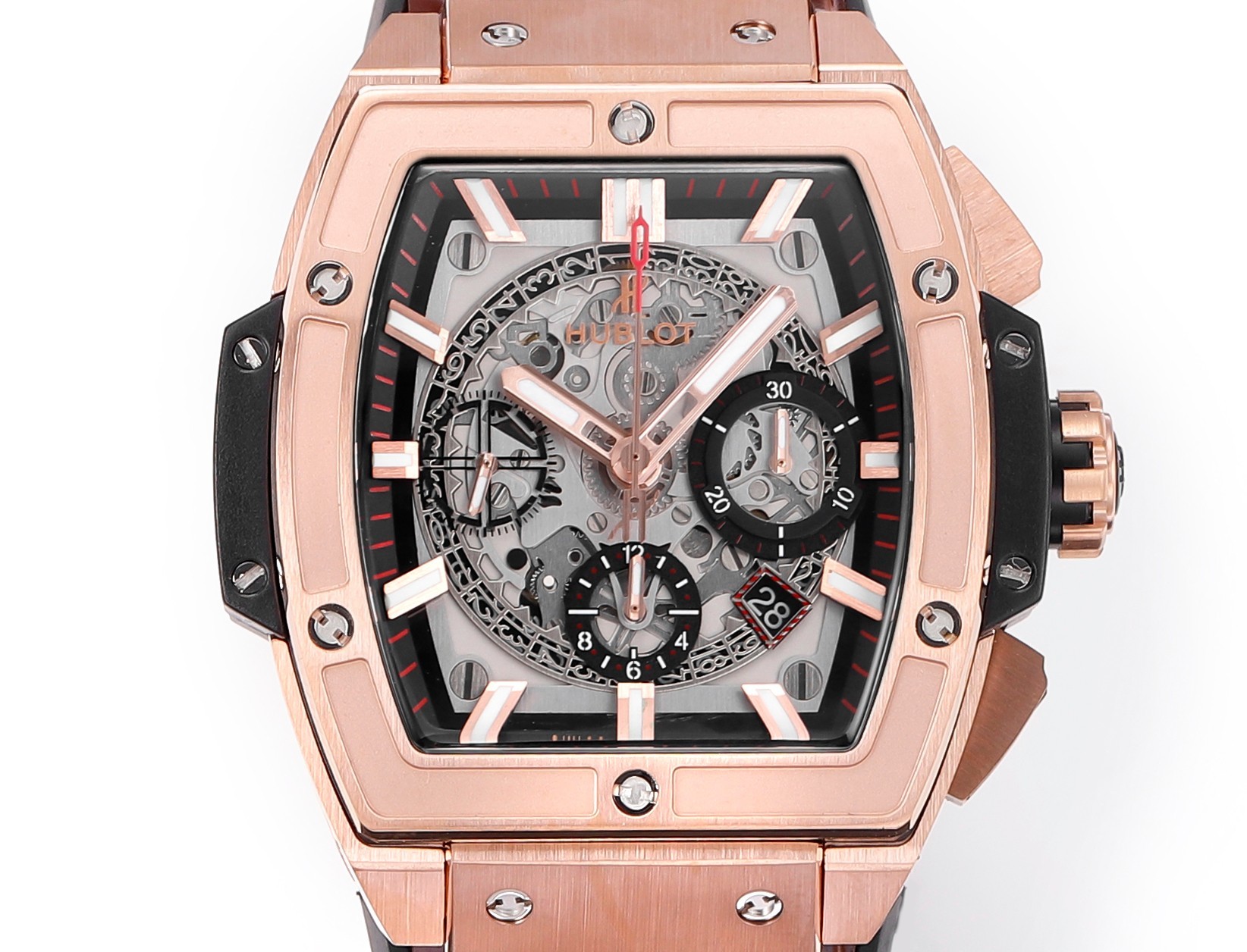Hublot SPIRIT OF BIG BANG Chronograph, 45 mm Textured rubber strap(1:1 replica) - Elite Watch Atelier