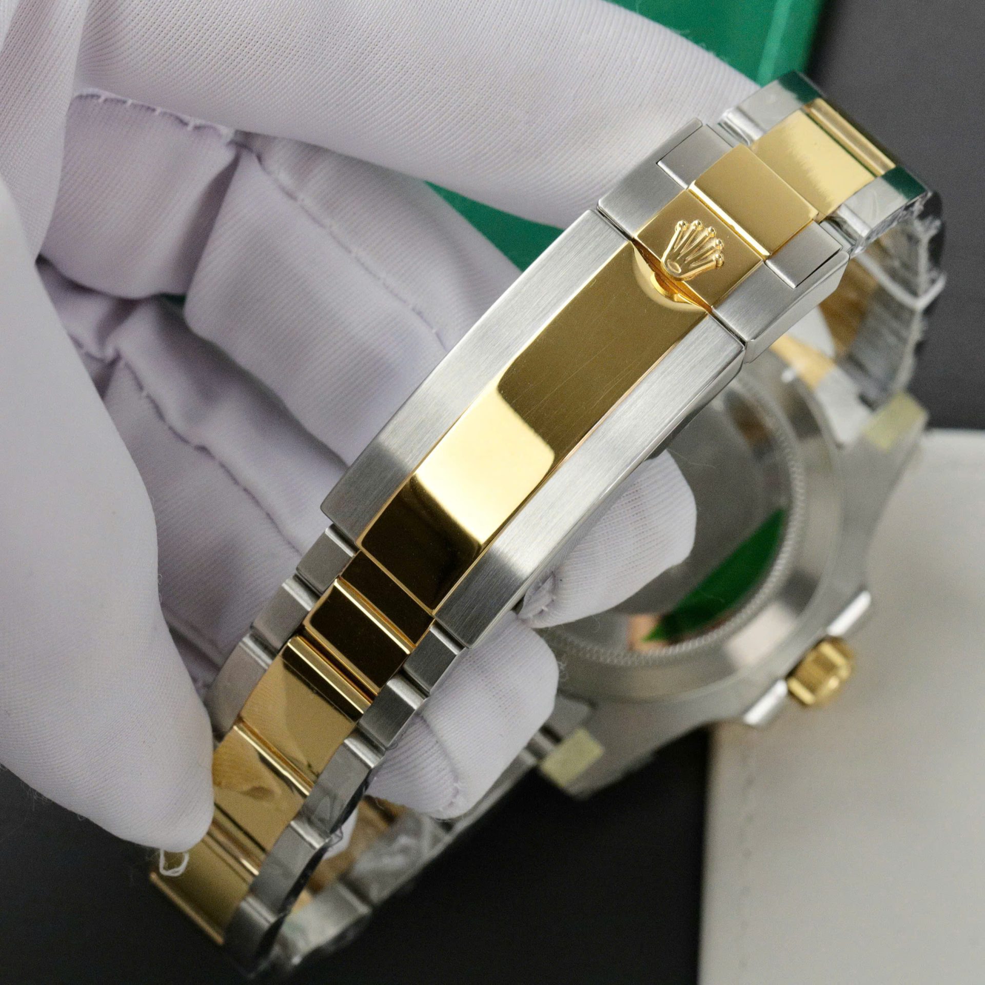 Rolex Submariner Dial Blue Copies Watches Custom Gold Wrapped 40mm - Top club