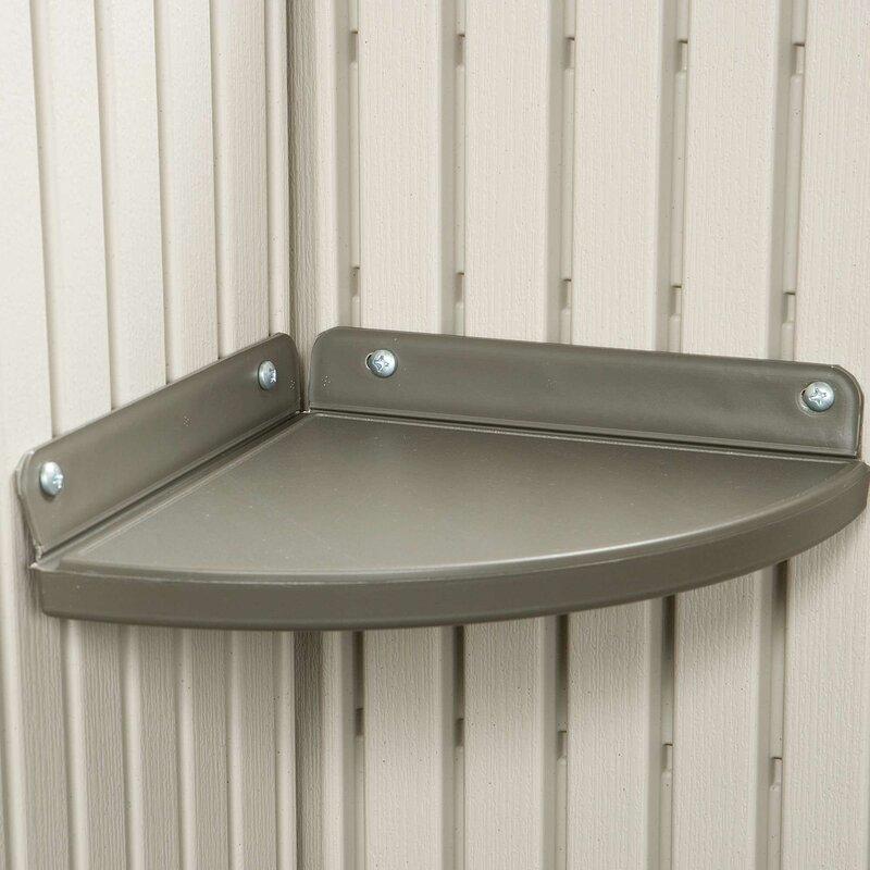 Lifetime Side Entry Plastic Storage Shed 15 ft W x 8 ft D Gray/Beige - 6446 - Image 10 Lifetime Side Entry Plastic Storage Shed 15 ft W x 8 ft D Gray/Beige - 6446 - Image 10