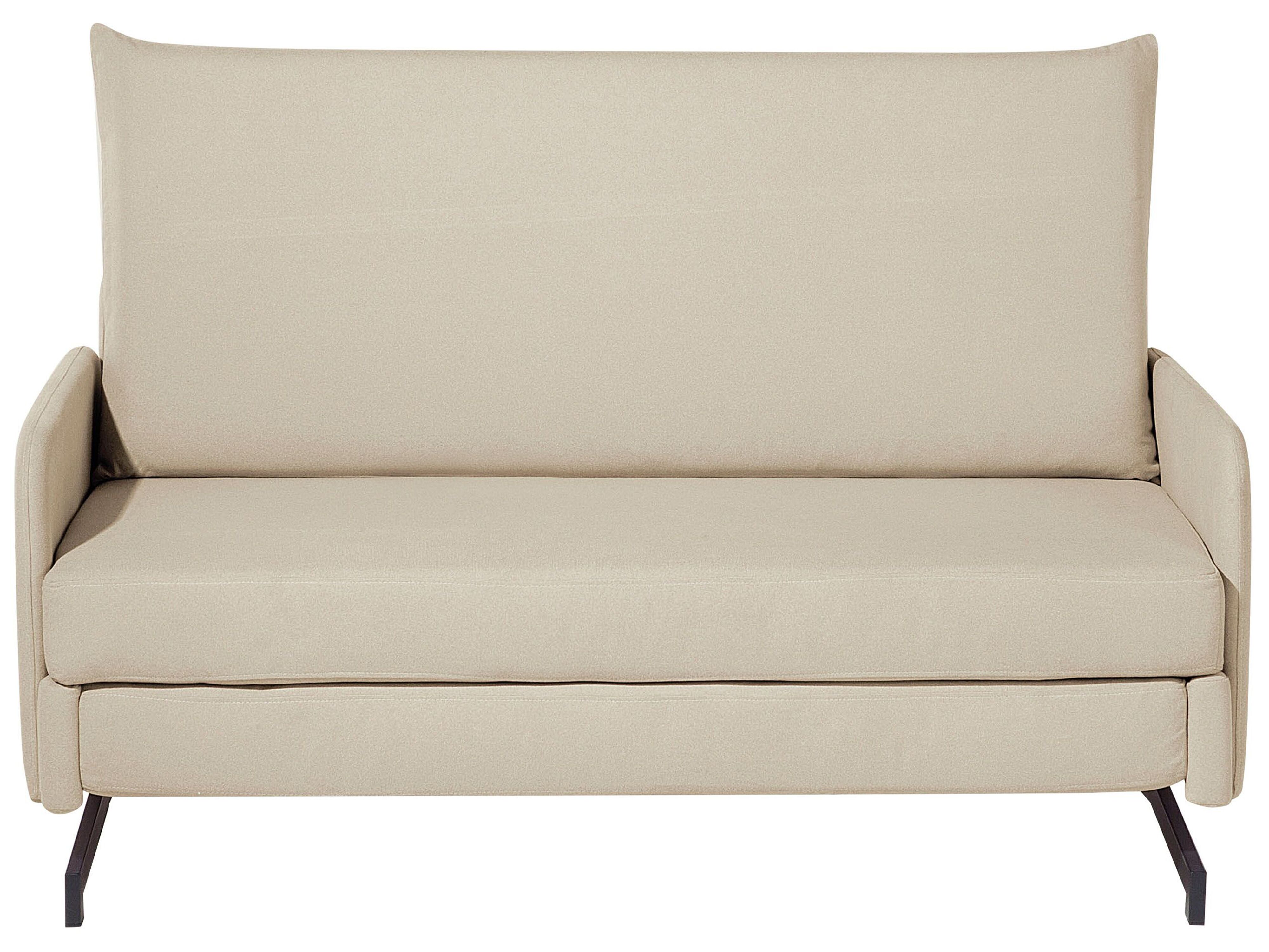 Sofa Bed 2 Seater BELFAST Fabric Beige