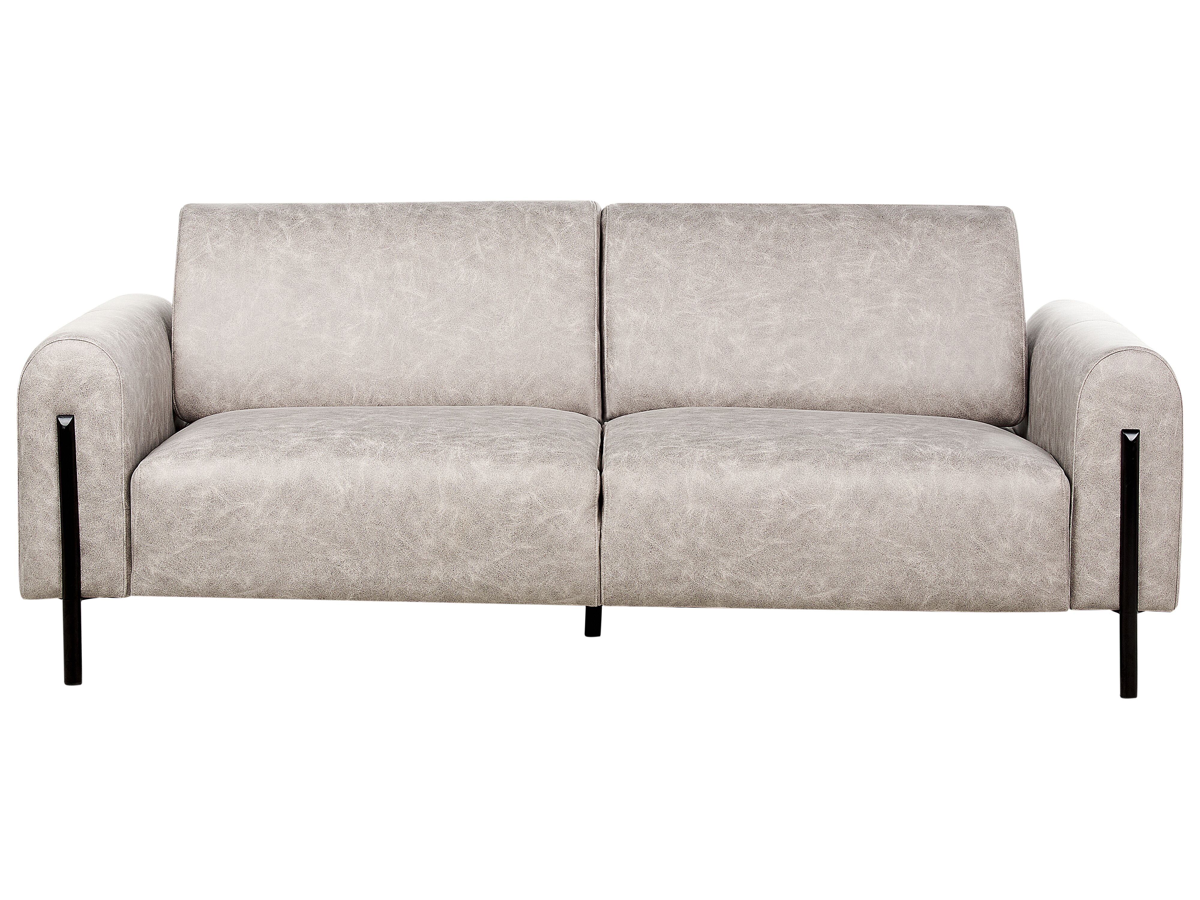 Sofa 3 Seater ASKIM Fabric Light Grey