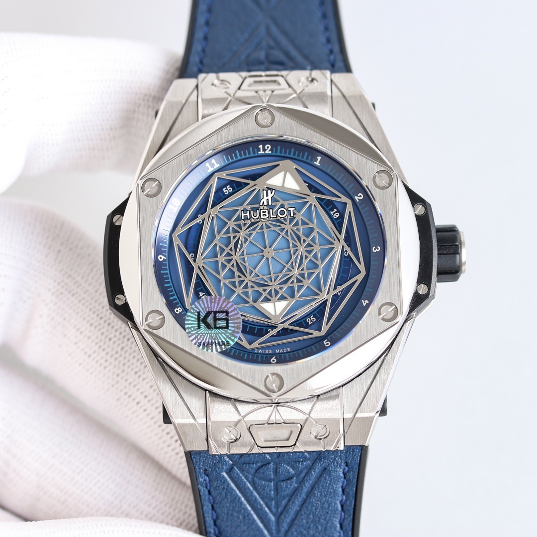 Hublot Big Bang Sang Bleu 45mm Automatic Men's Watch(1:1 replica) - Elite Watch Atelier
