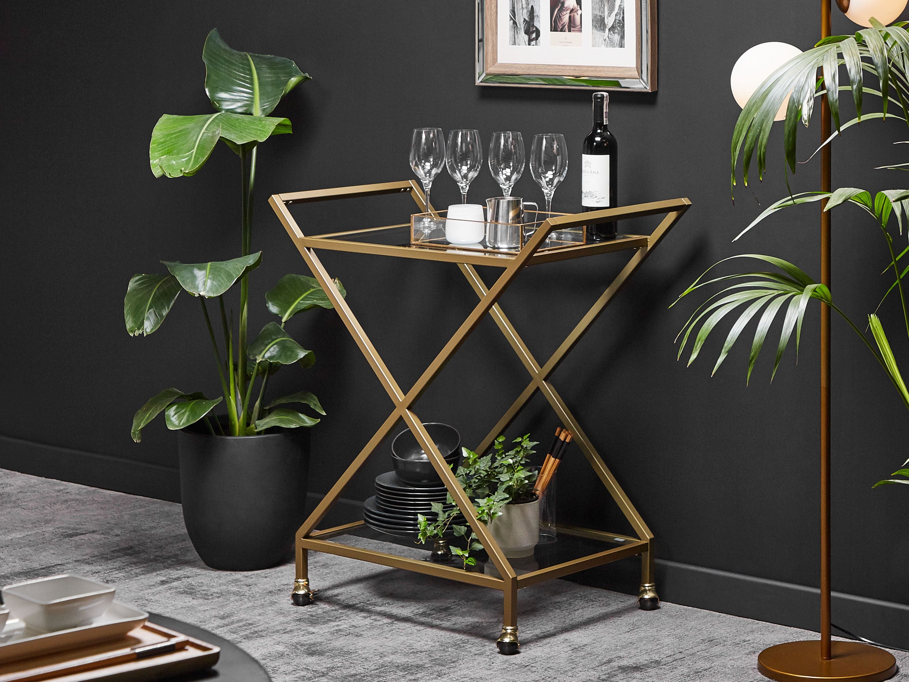 Kitchen Trolley IVERA Metal Transparent
